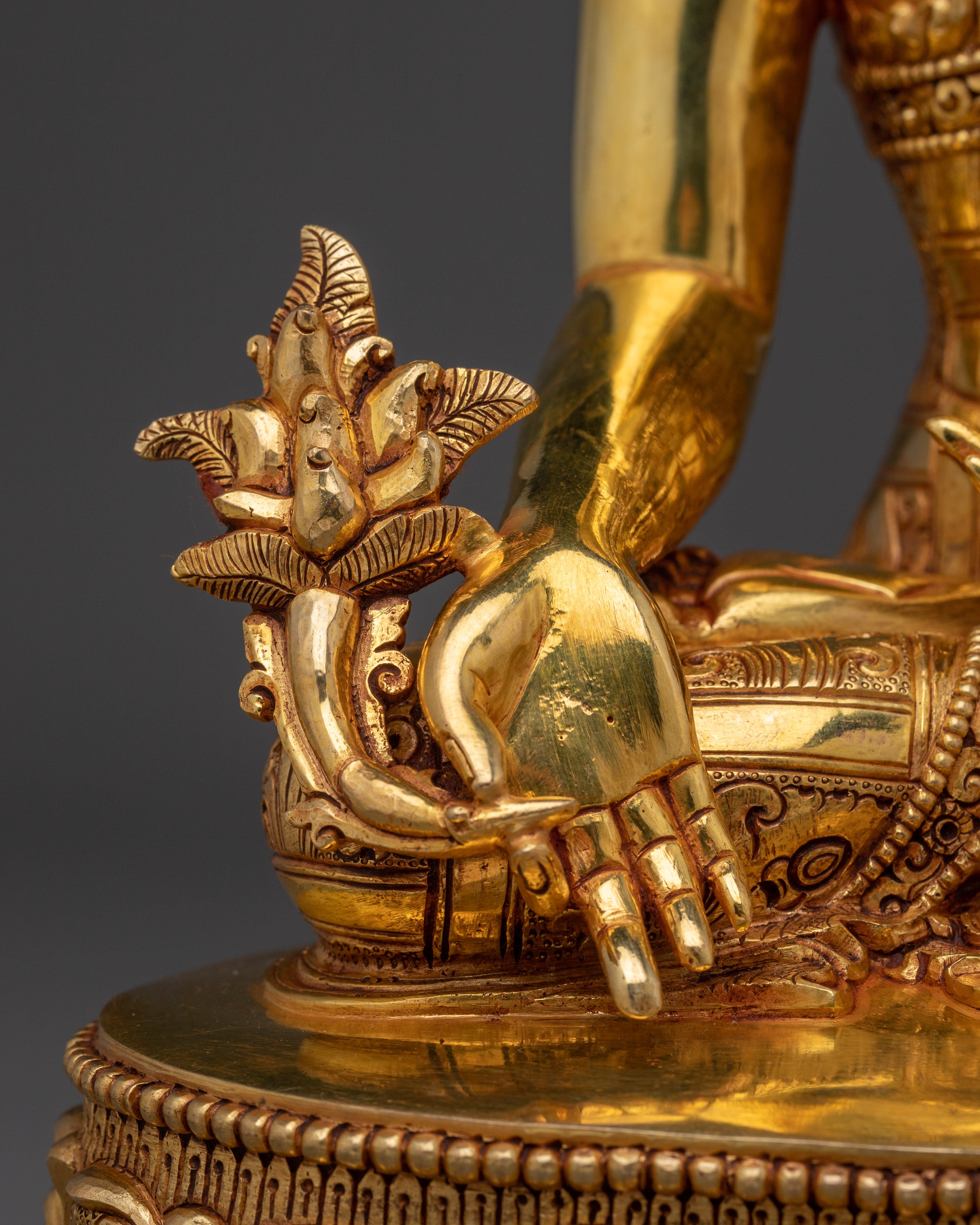 24K Gold Gilded Copper Medicine Buddha | Bhaisajyaguru, the Healing Deity in Buddhism