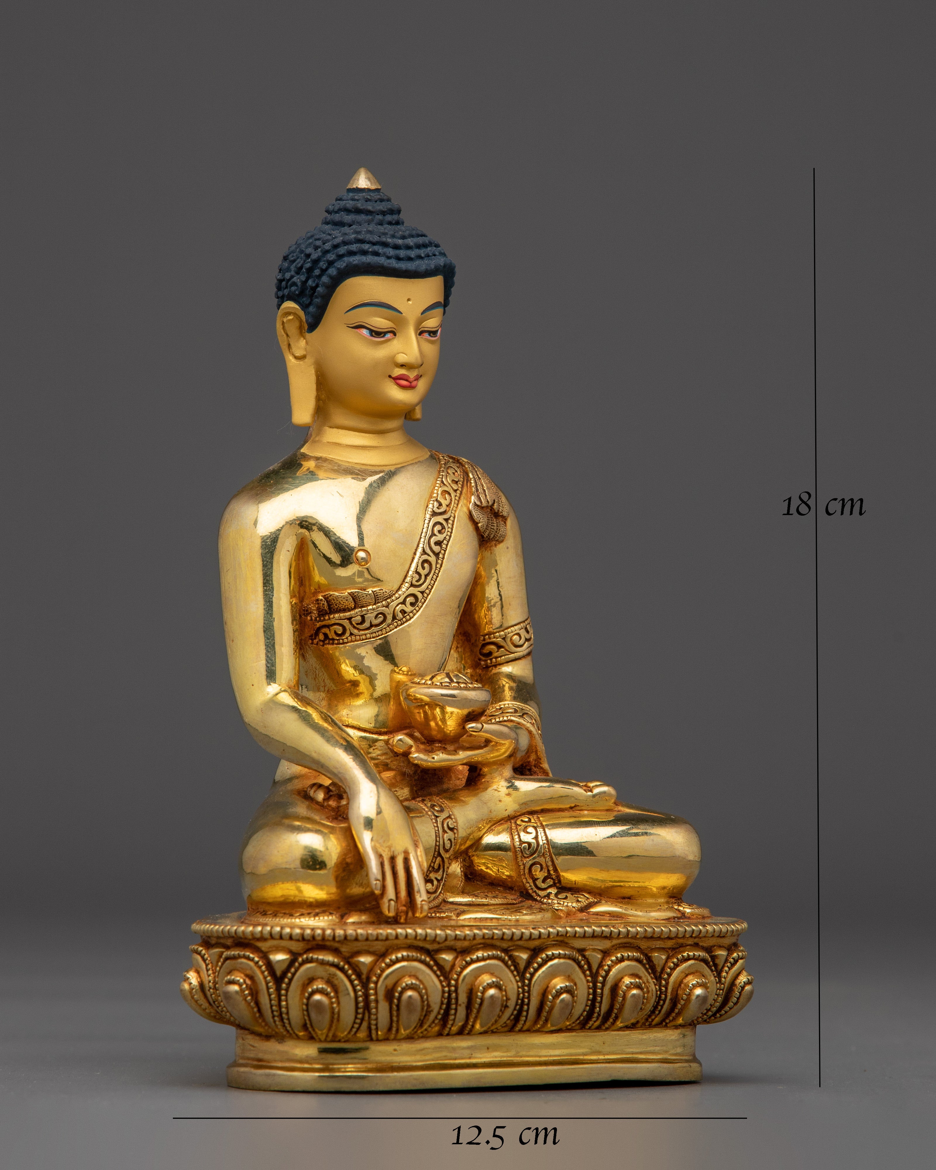 24K Gold Shakyamuni Buddha Statue