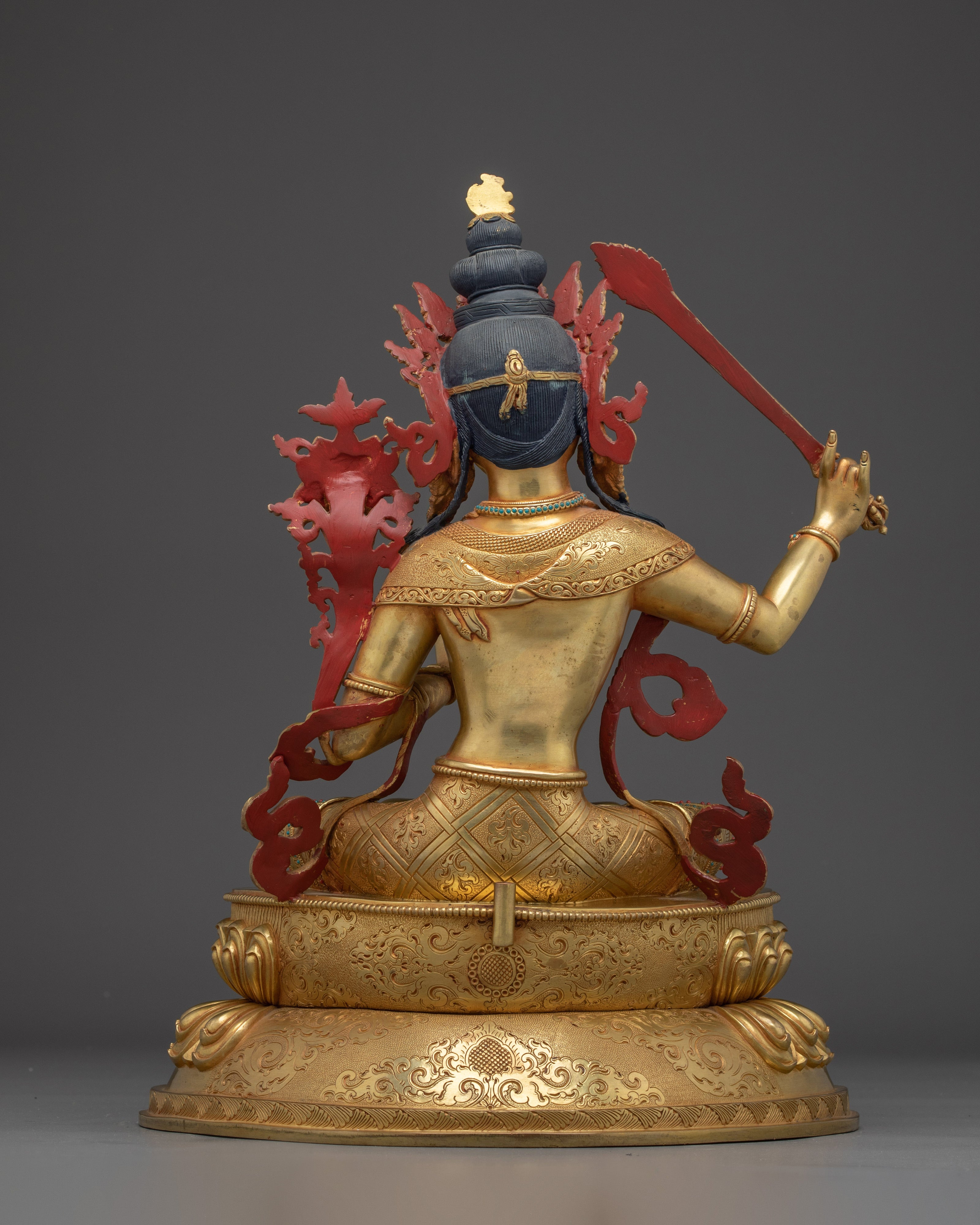 Radiant Manjushri Statue: Wisdom Bodhisattva