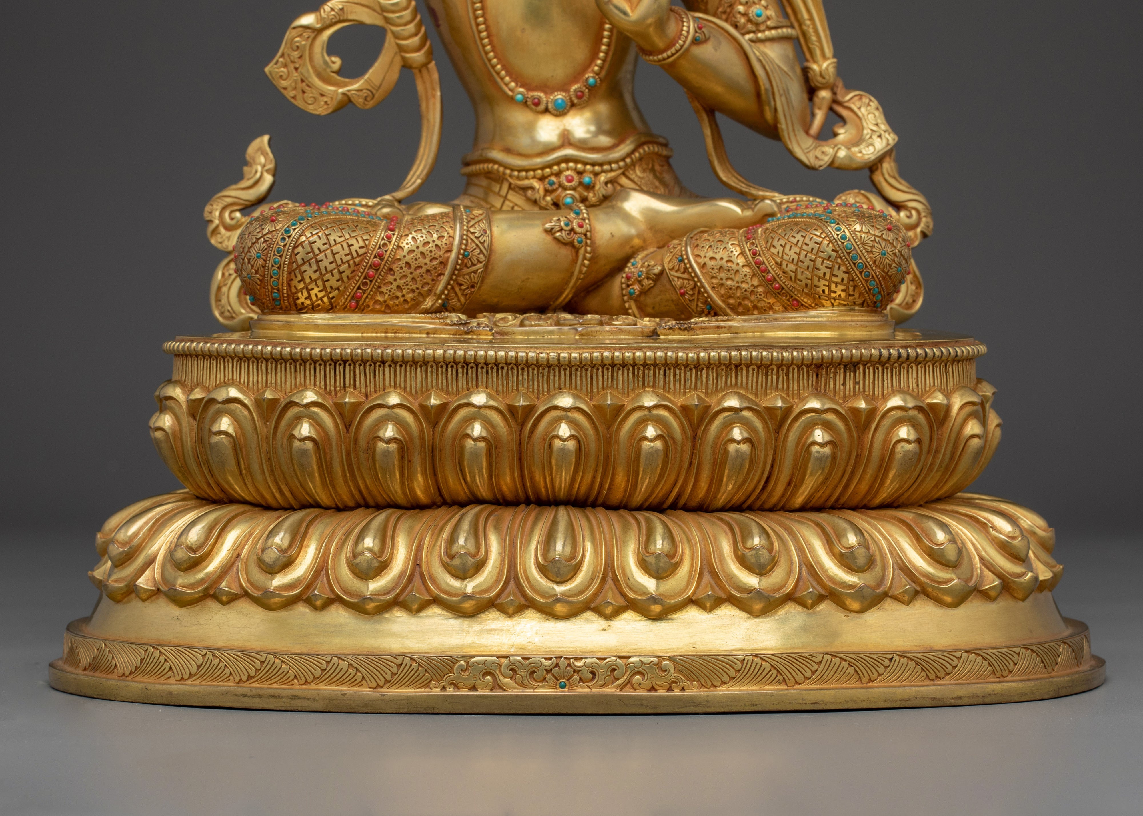 Radiant Manjushri Statue: Wisdom Bodhisattva