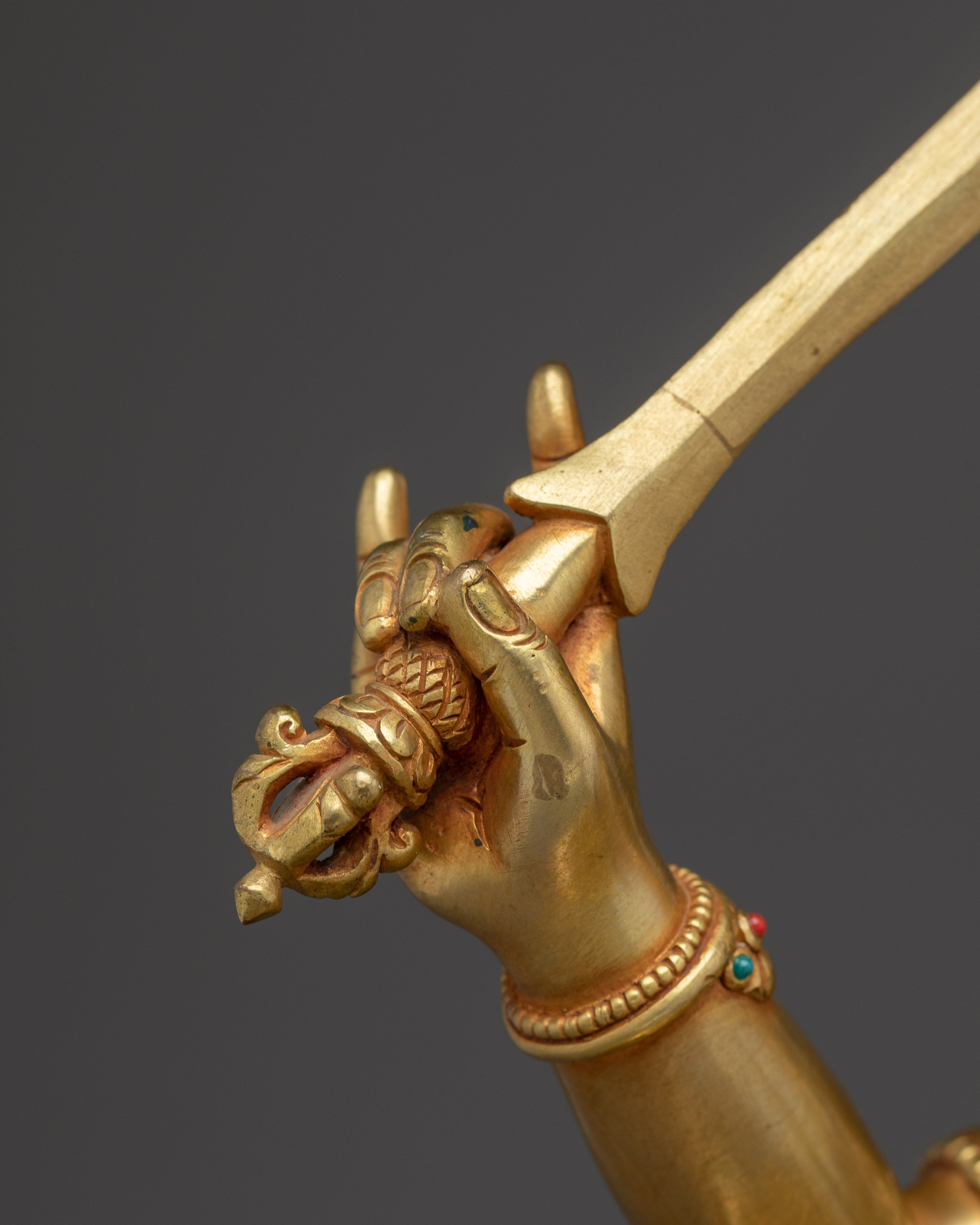 Radiant Manjushri Statue: Wisdom Bodhisattva