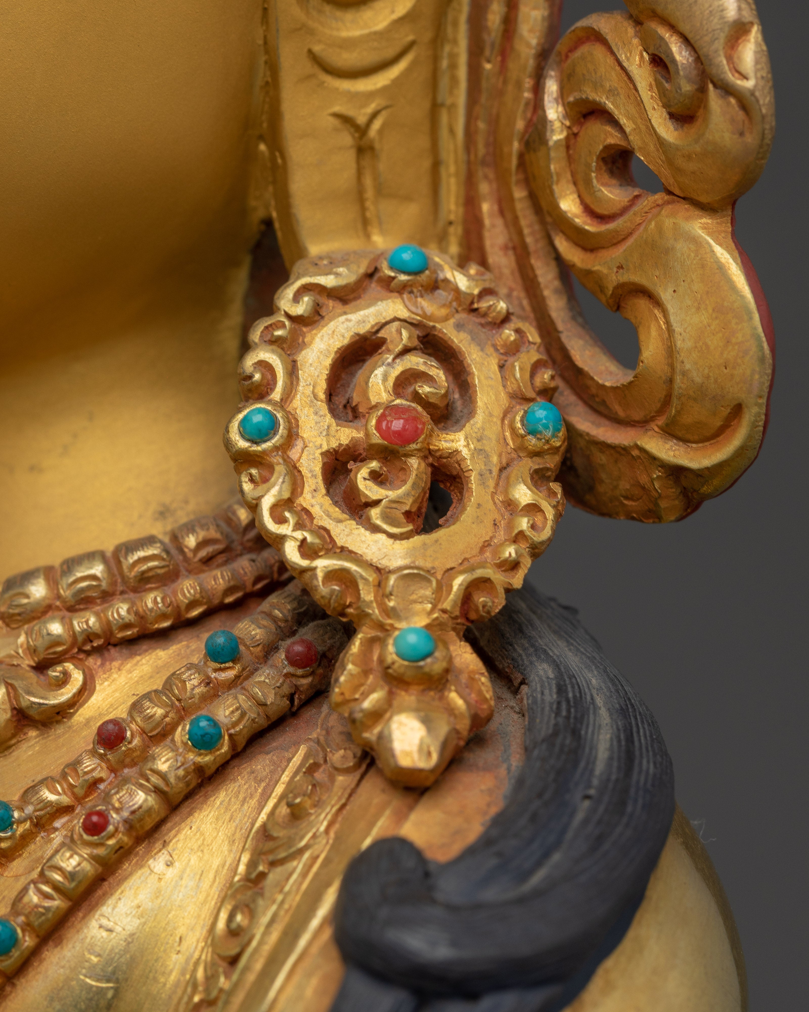 Vajradhara Art for Spiritual Enlightenment | Gold Gilded Copper Statue