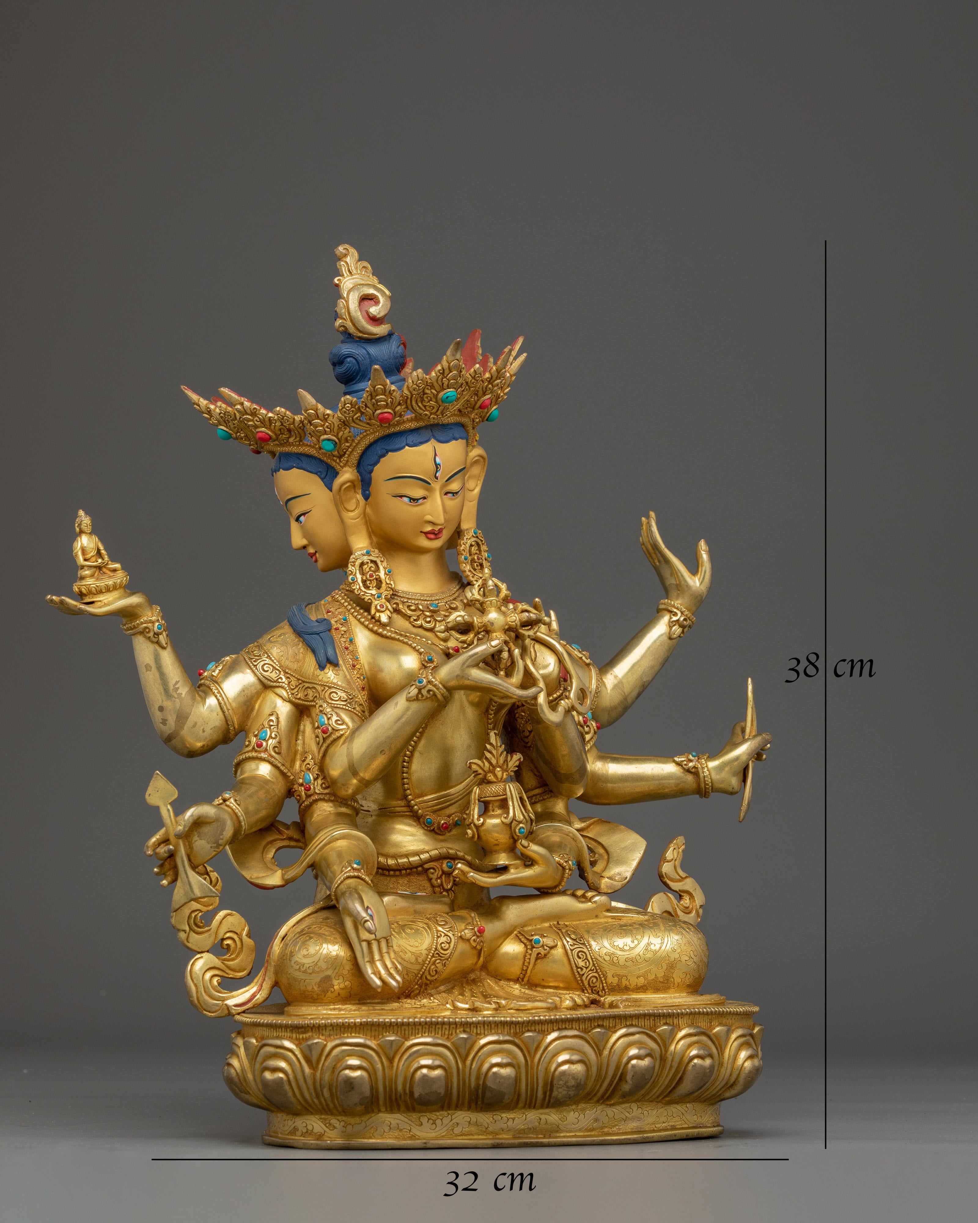 Golden Namgyalma Statue: Buddhist Healing Symbol