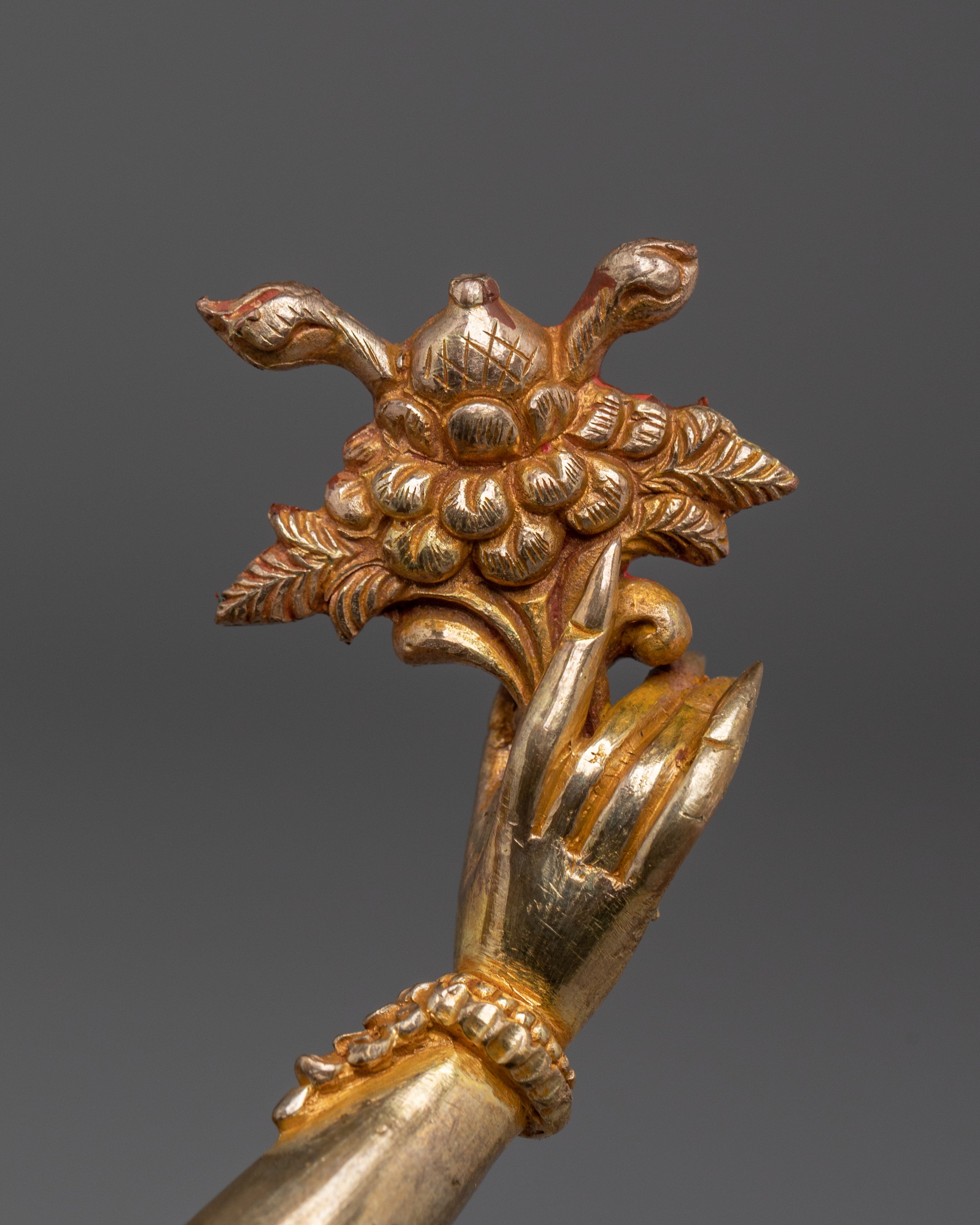 Gold Hayagriva Statue Wrathful Copper Deity | Buddhist Protector for Altar