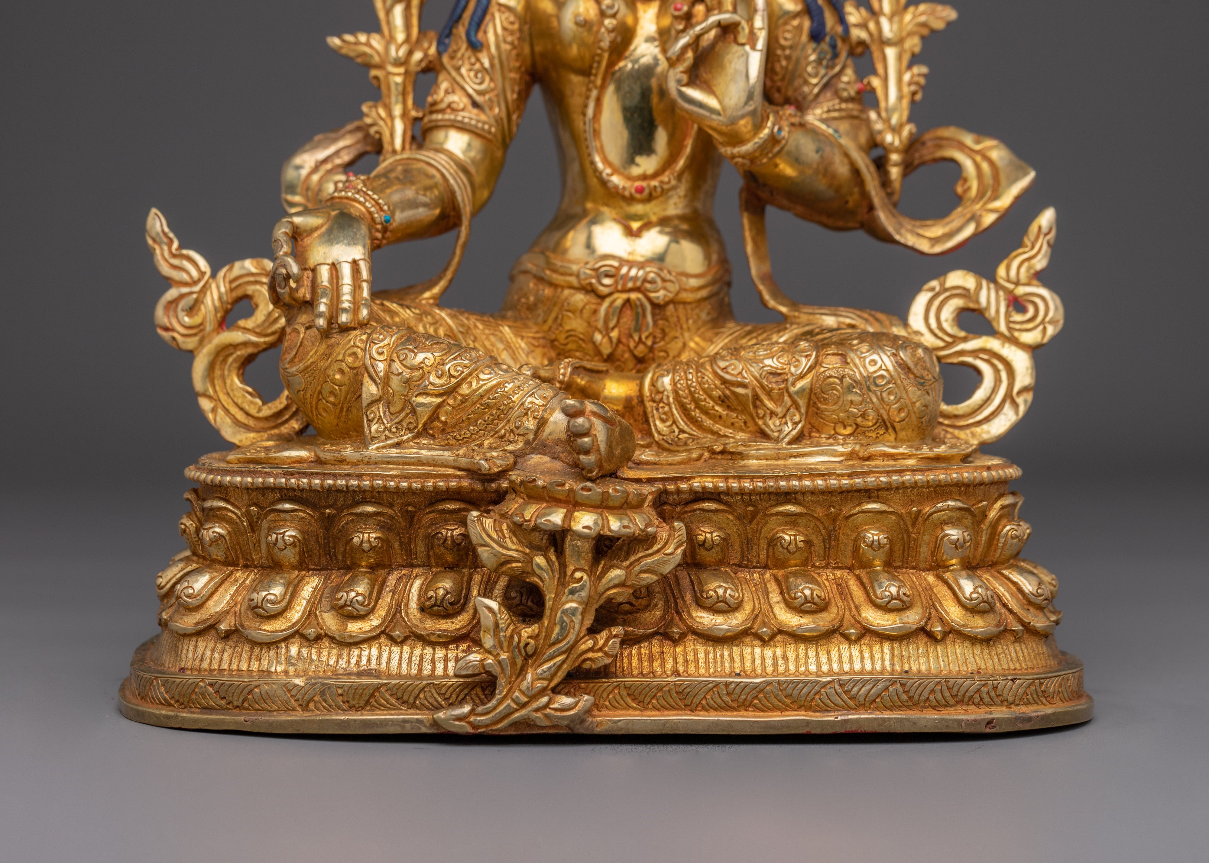 Green Tara Divine Feminine Protector Statue | Goddess of Swift Compassion