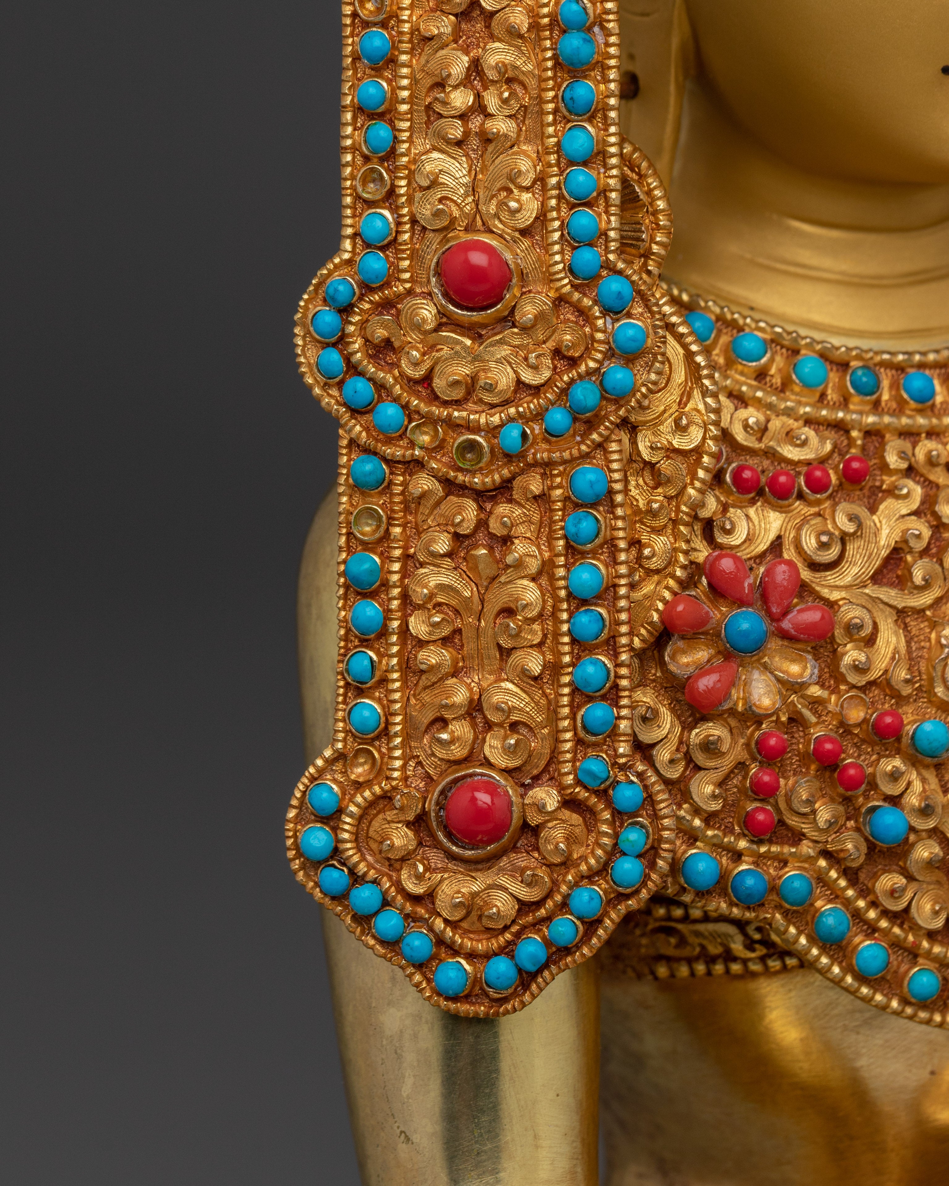 Crown Shakyamuni Buddha Handcrafted Art | Dharma King Shakyamuni