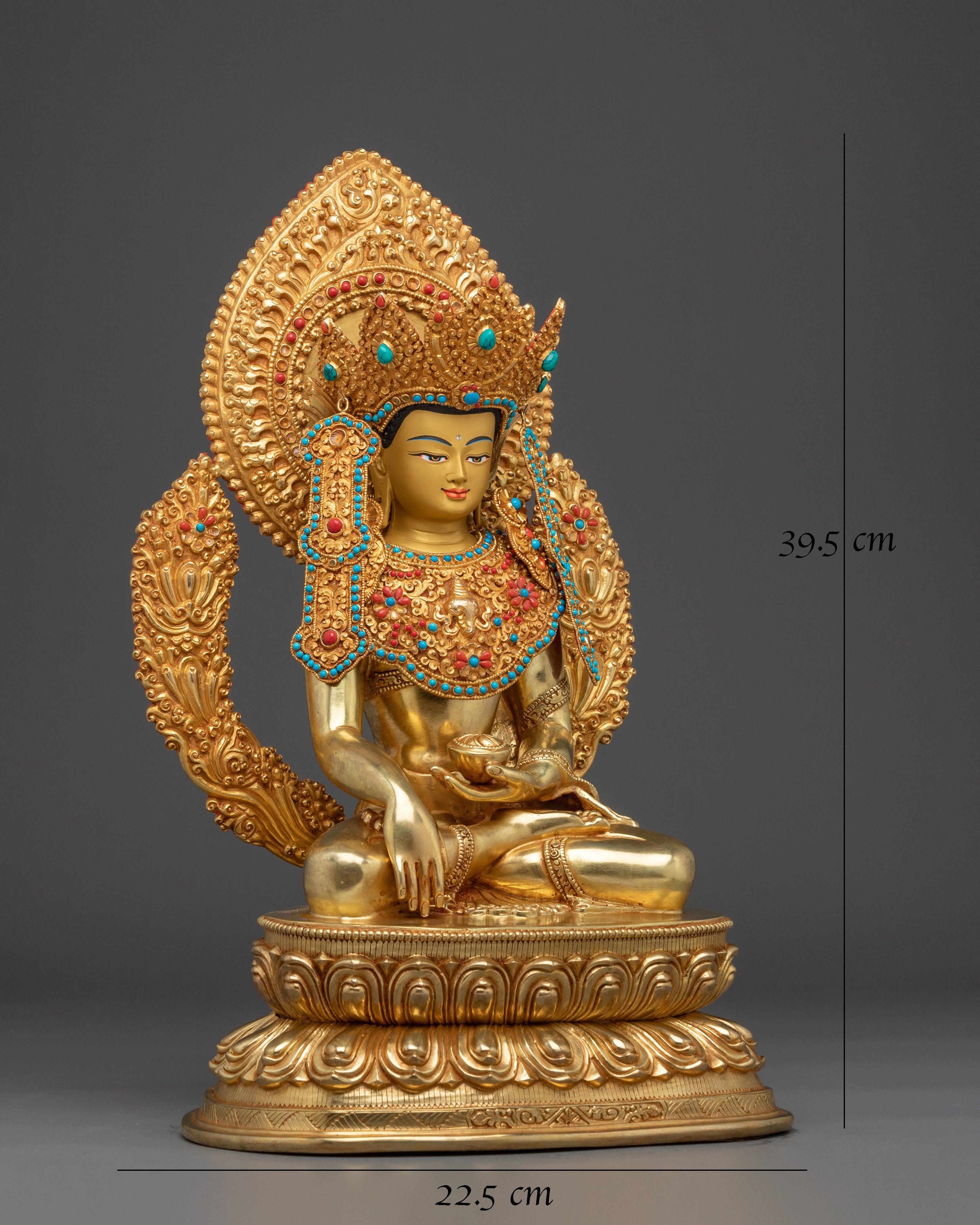 Crown Shakyamuni Buddha Handcrafted Art
