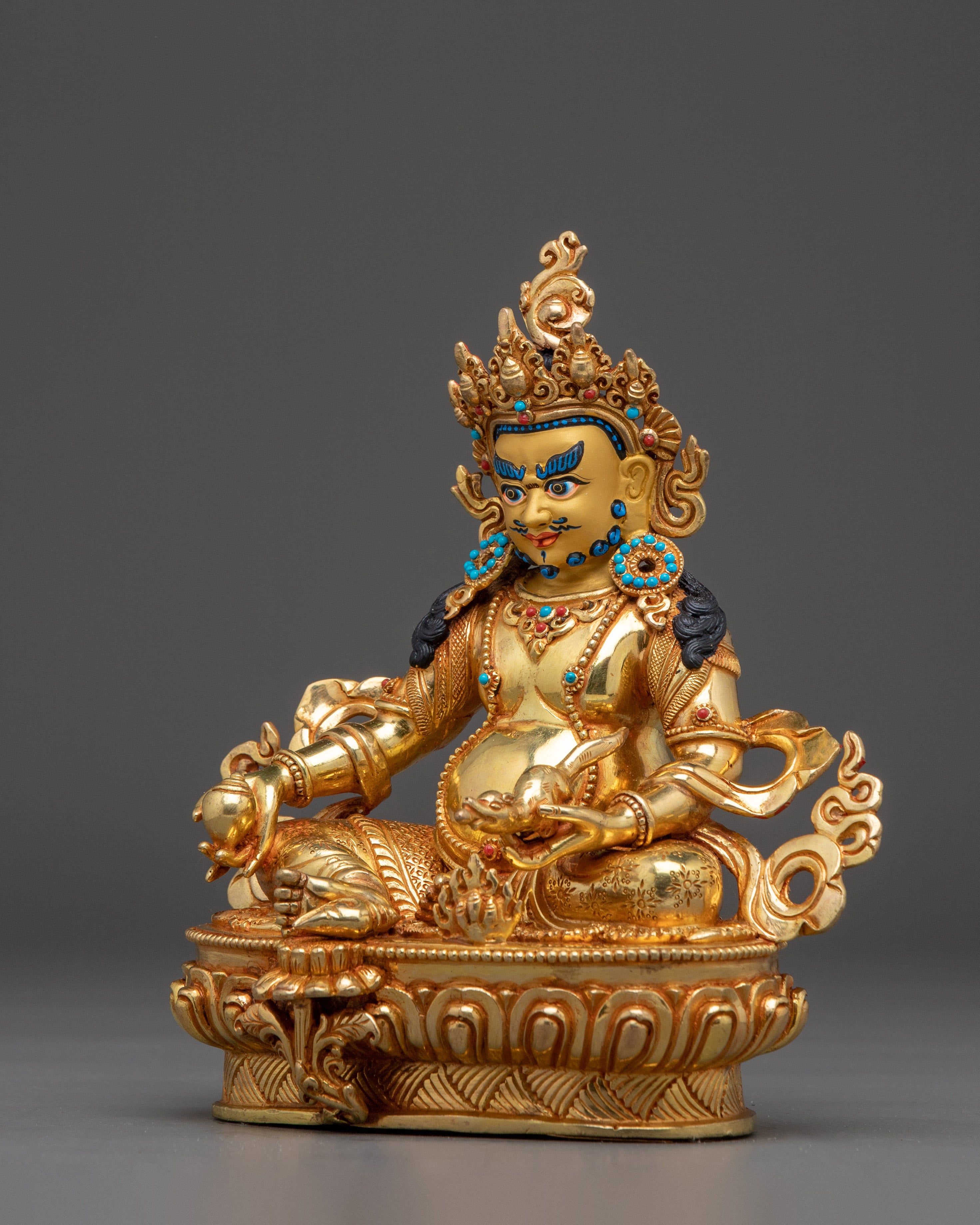 Dzambhala Artwork, Tibetan Wealth God | Sacred Prosperity Art