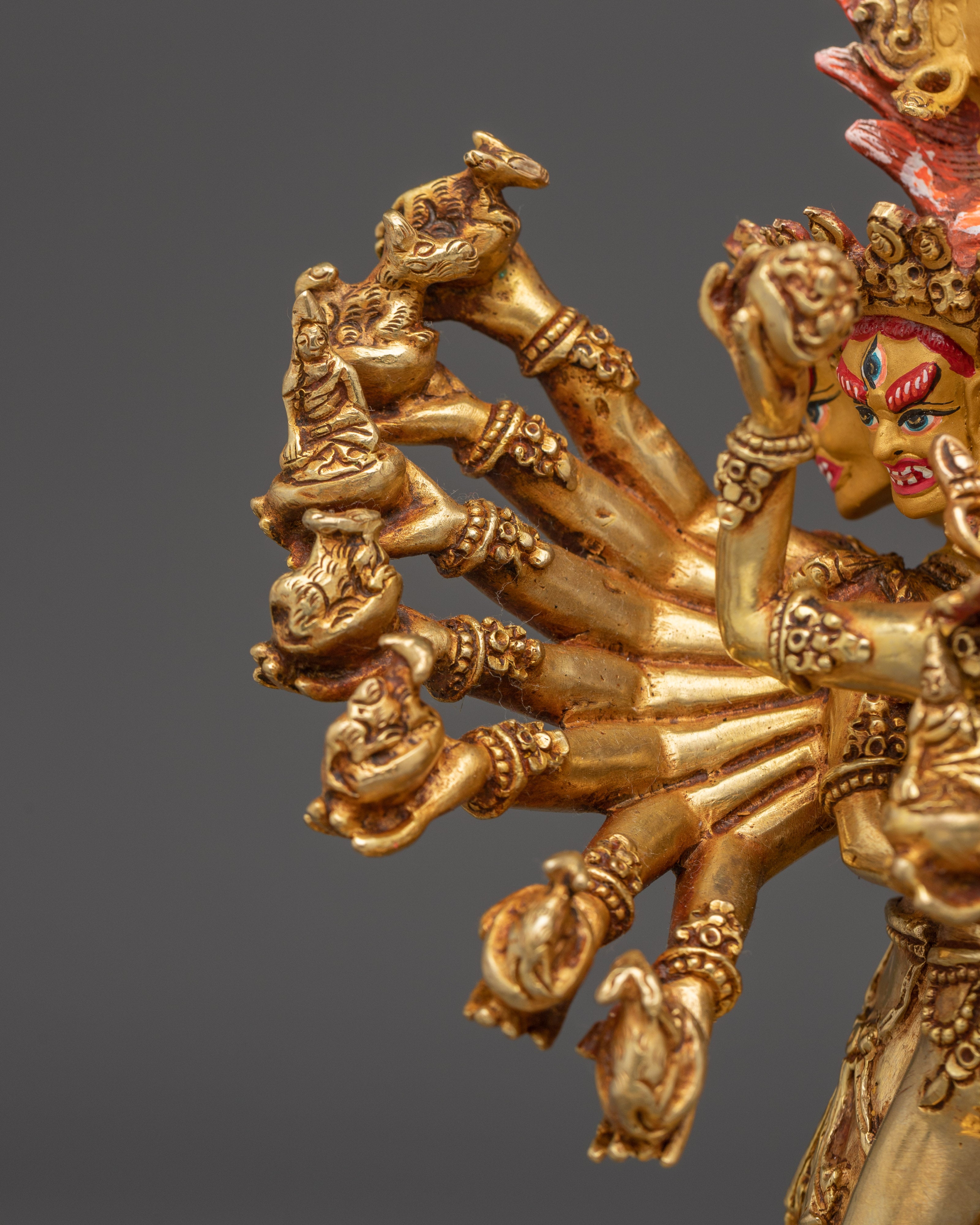 Hevajra, Wrathful Tantric Protector | Nepali Handcrafted Artwork