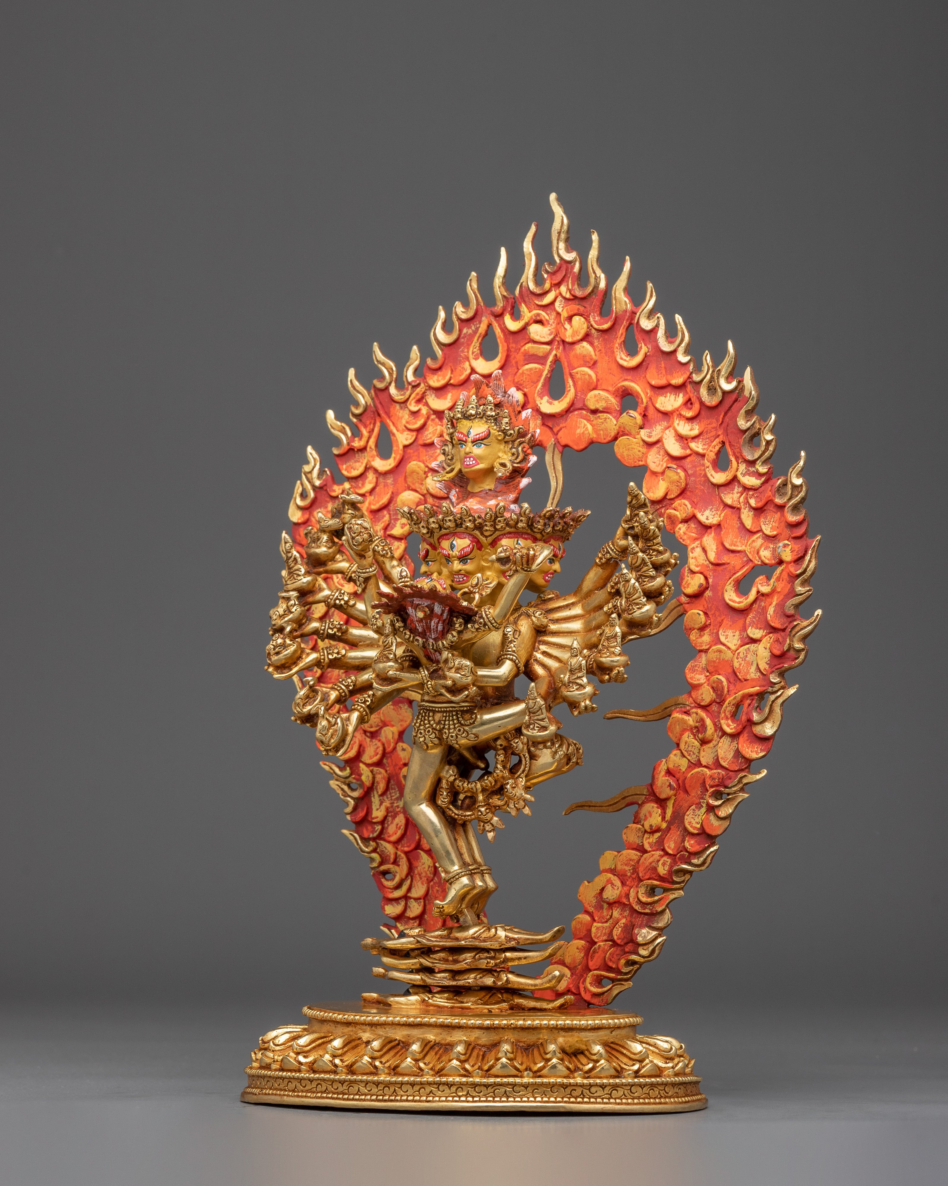 Hevajra, Wrathful Tantric Protector | Nepali Handcrafted Artwork
