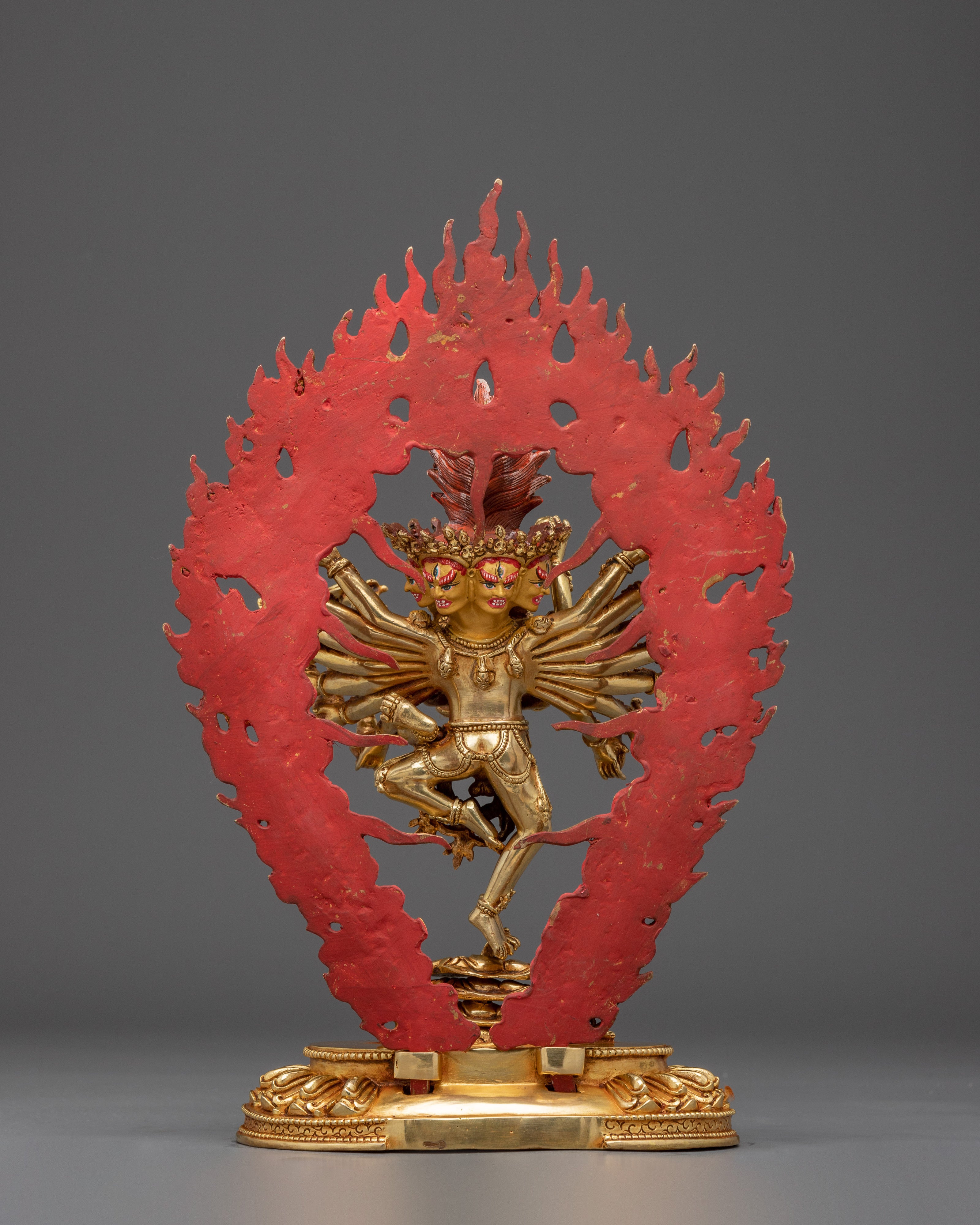 Hevajra, Wrathful Tantric Protector | Nepali Handcrafted Artwork