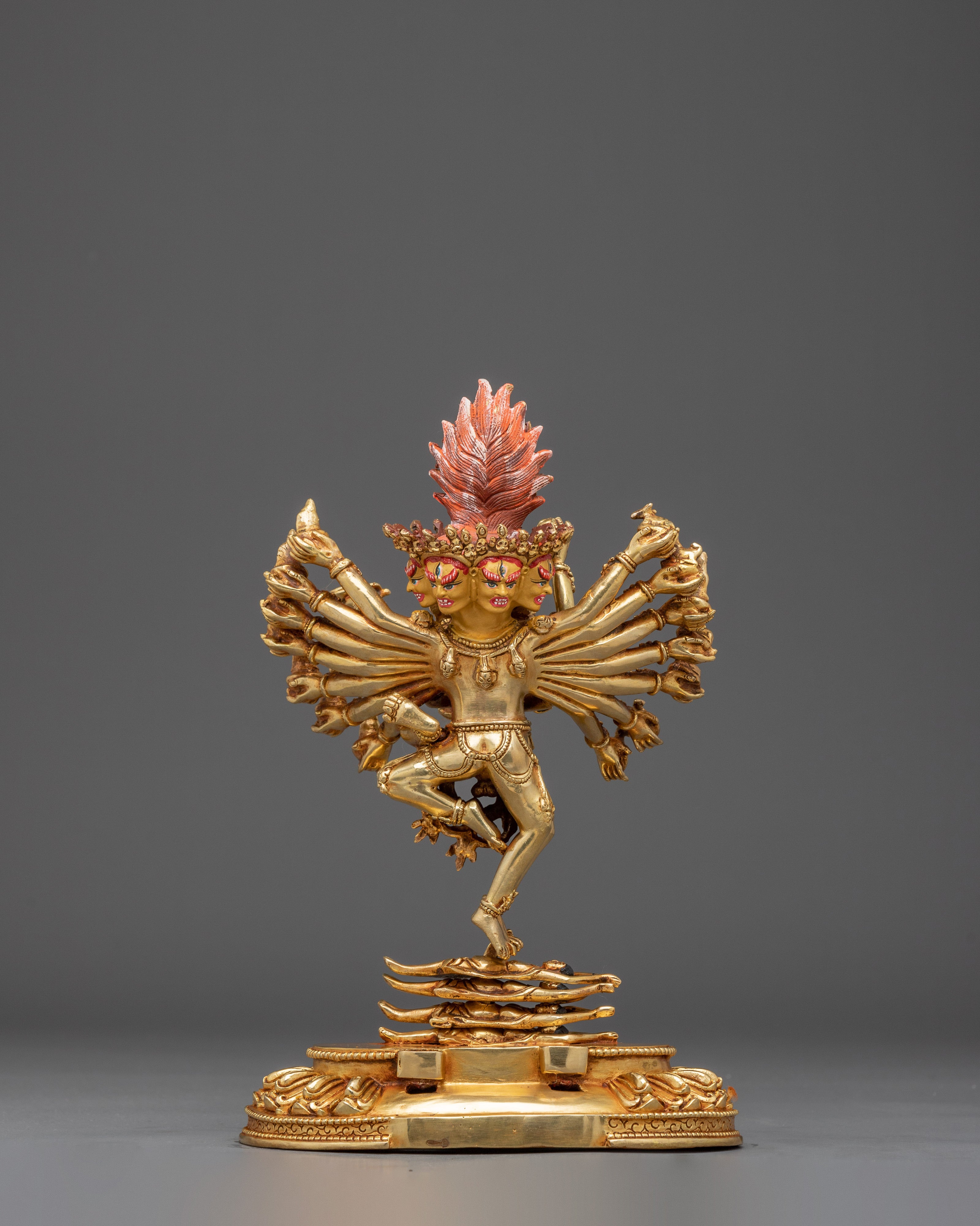 Hevajra, Wrathful Tantric Protector | Nepali Handcrafted Artwork