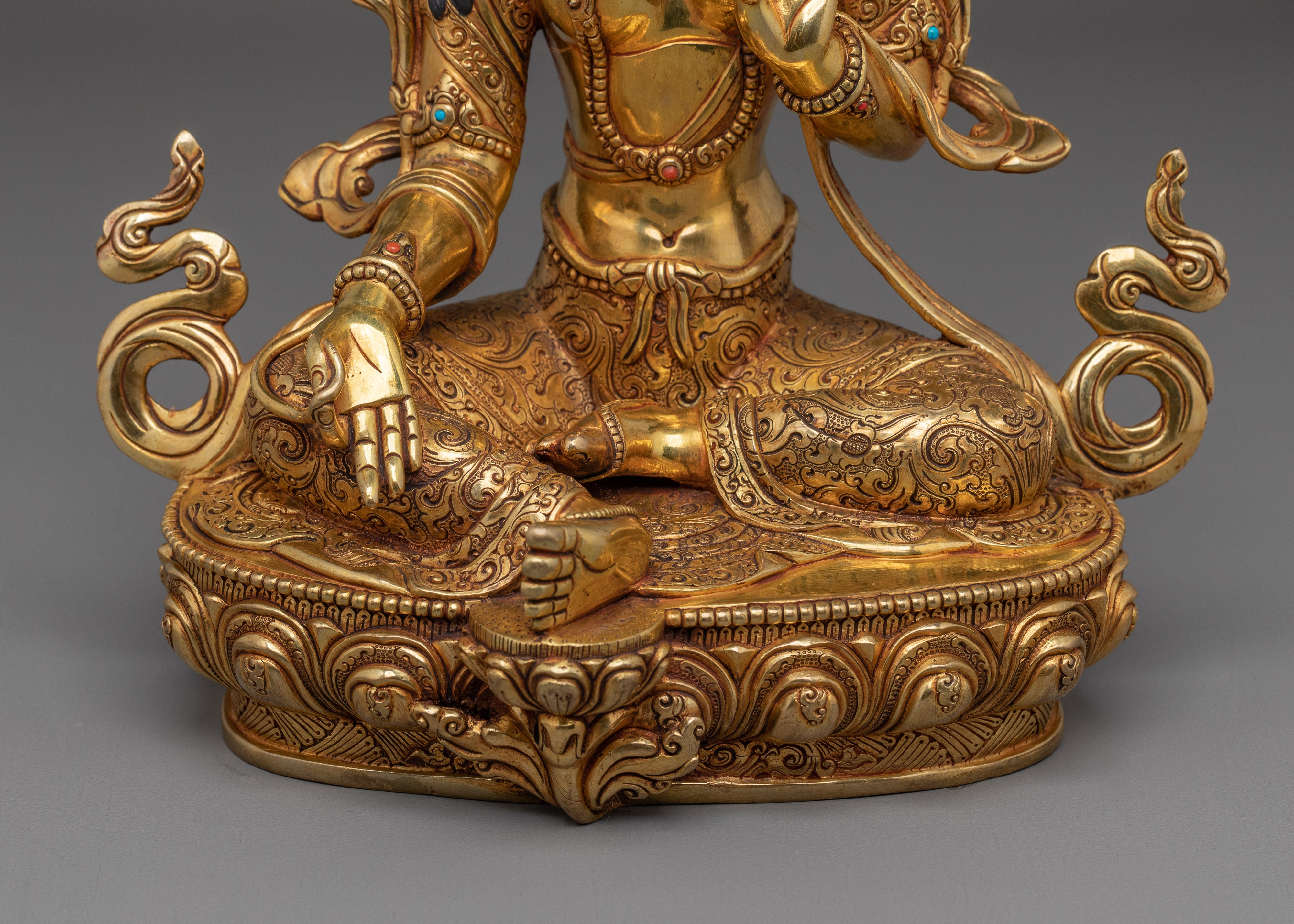 Radiant Green Tara Statue: Mother of All Buddhas