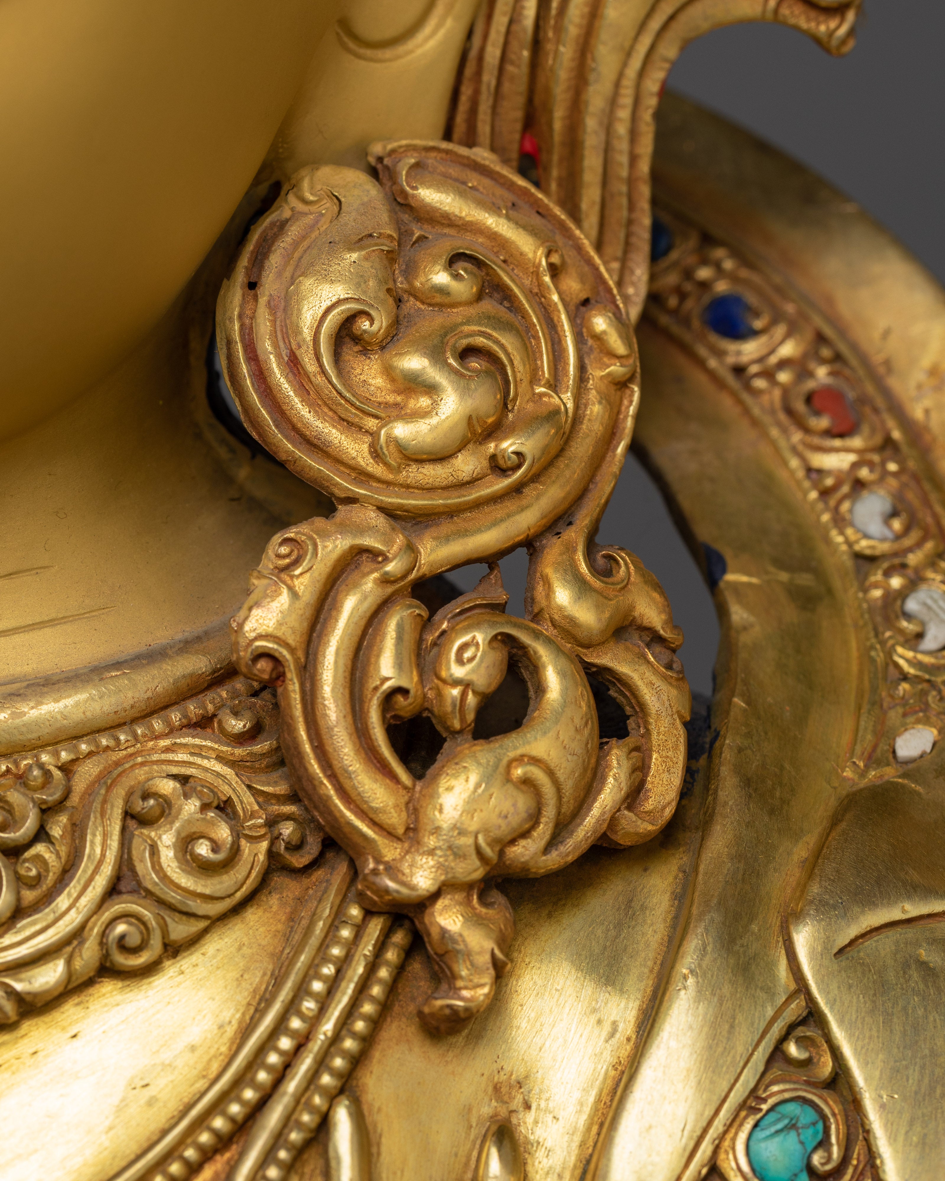 Graceful Chenrezig Sculpture | Handcrafted Nepali Artwork