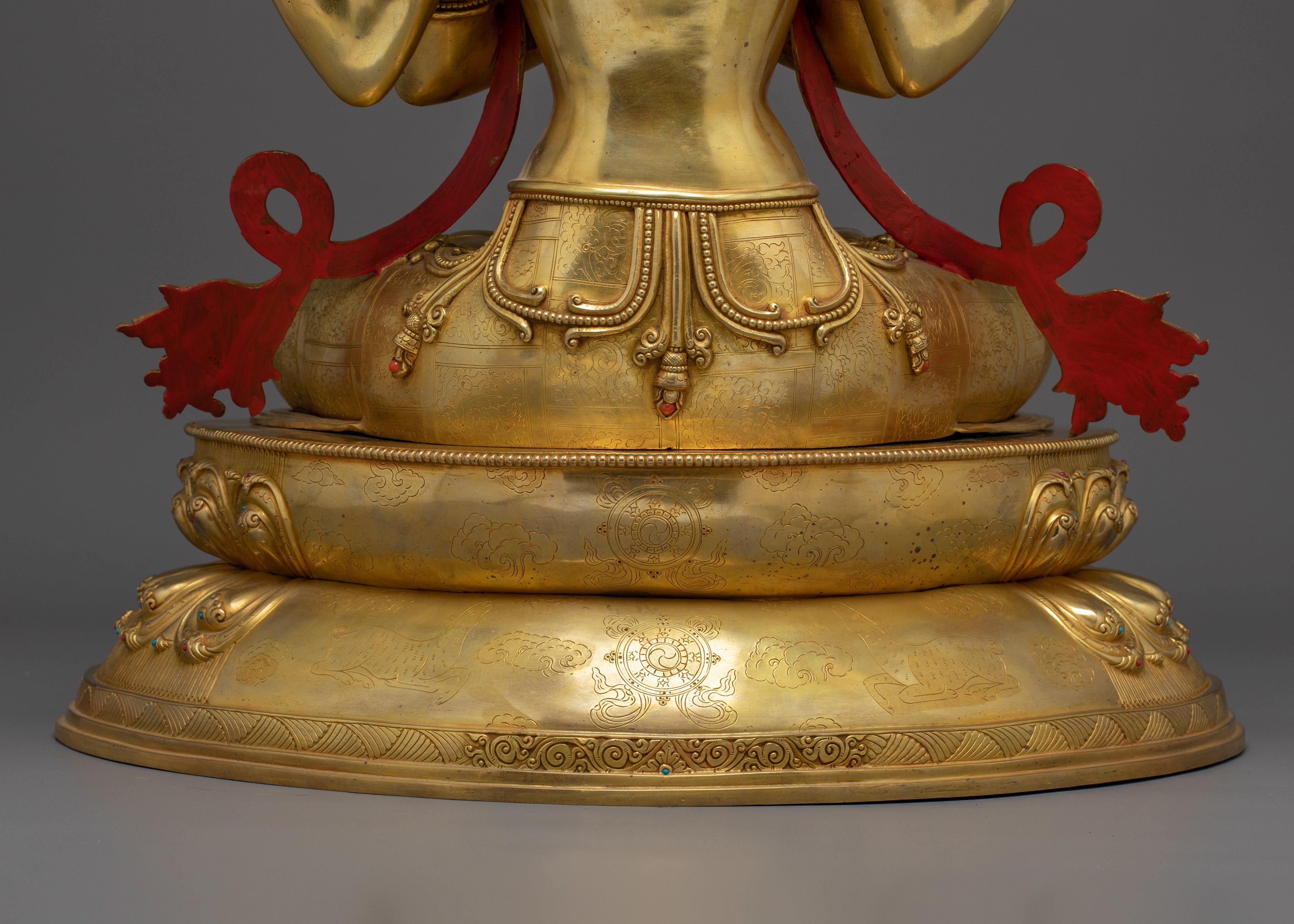 Graceful Chenrezig Sculpture | Handcrafted Nepali Artwork