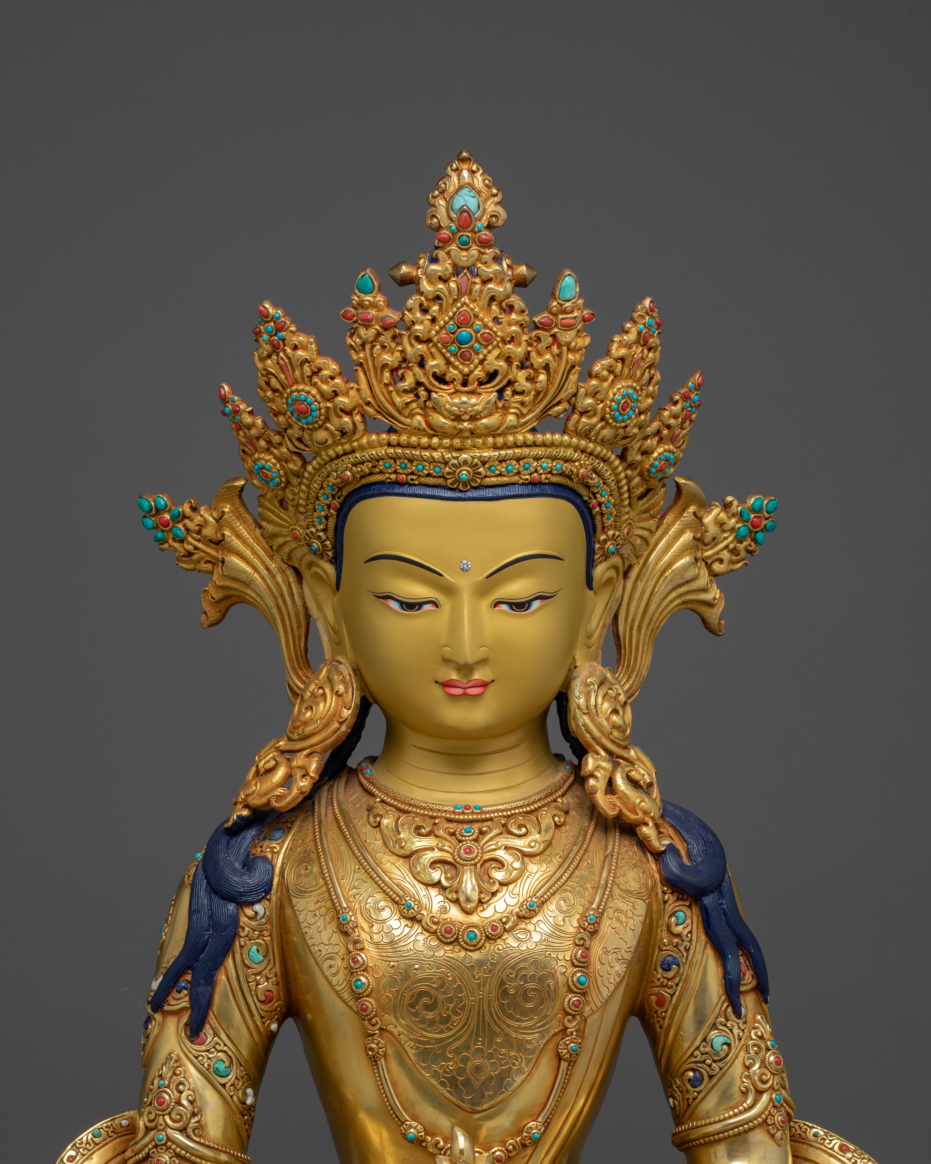 Sacred Amitayus Figure | Handcrafted Nepali Art