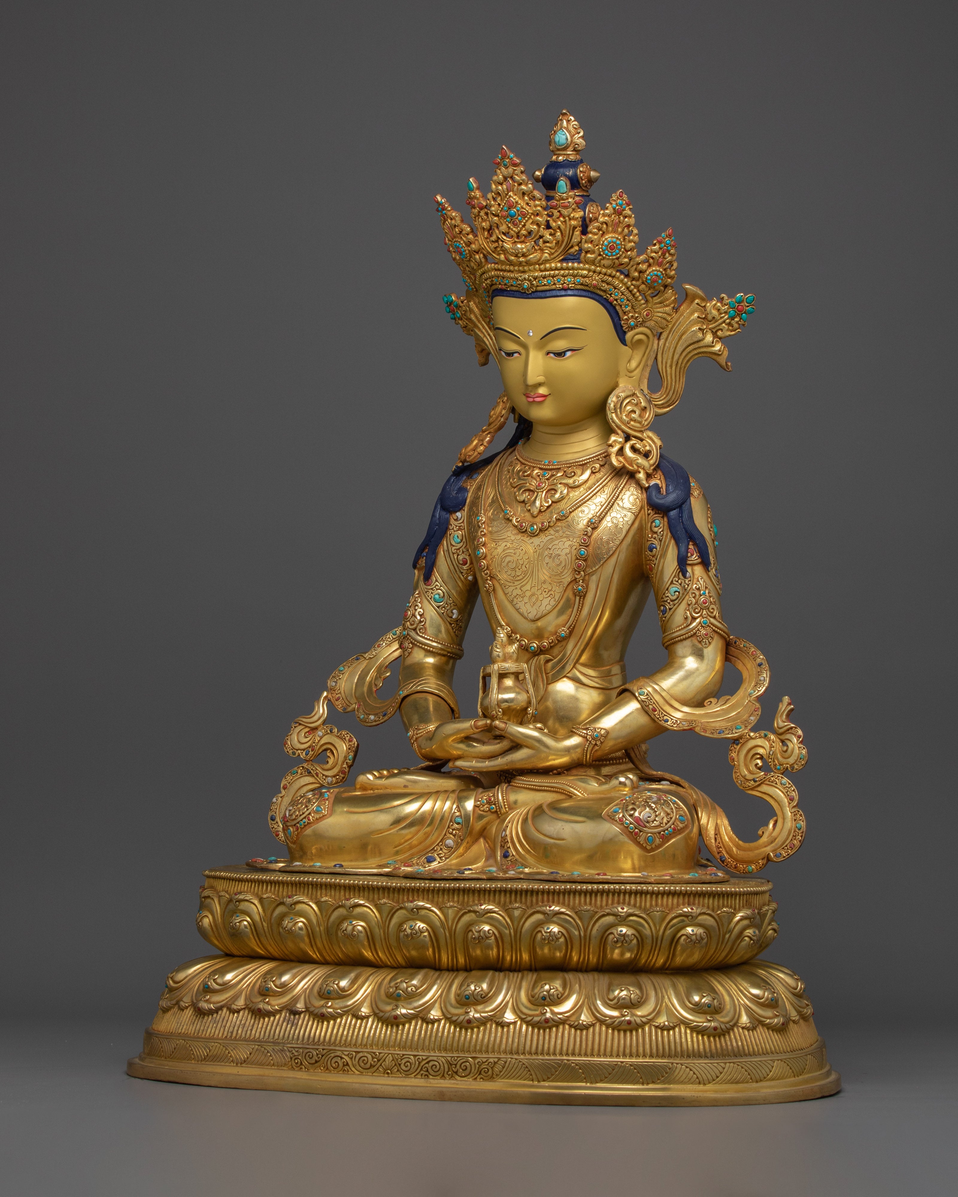 Sacred Amitayus Figure | Handcrafted Nepali Art