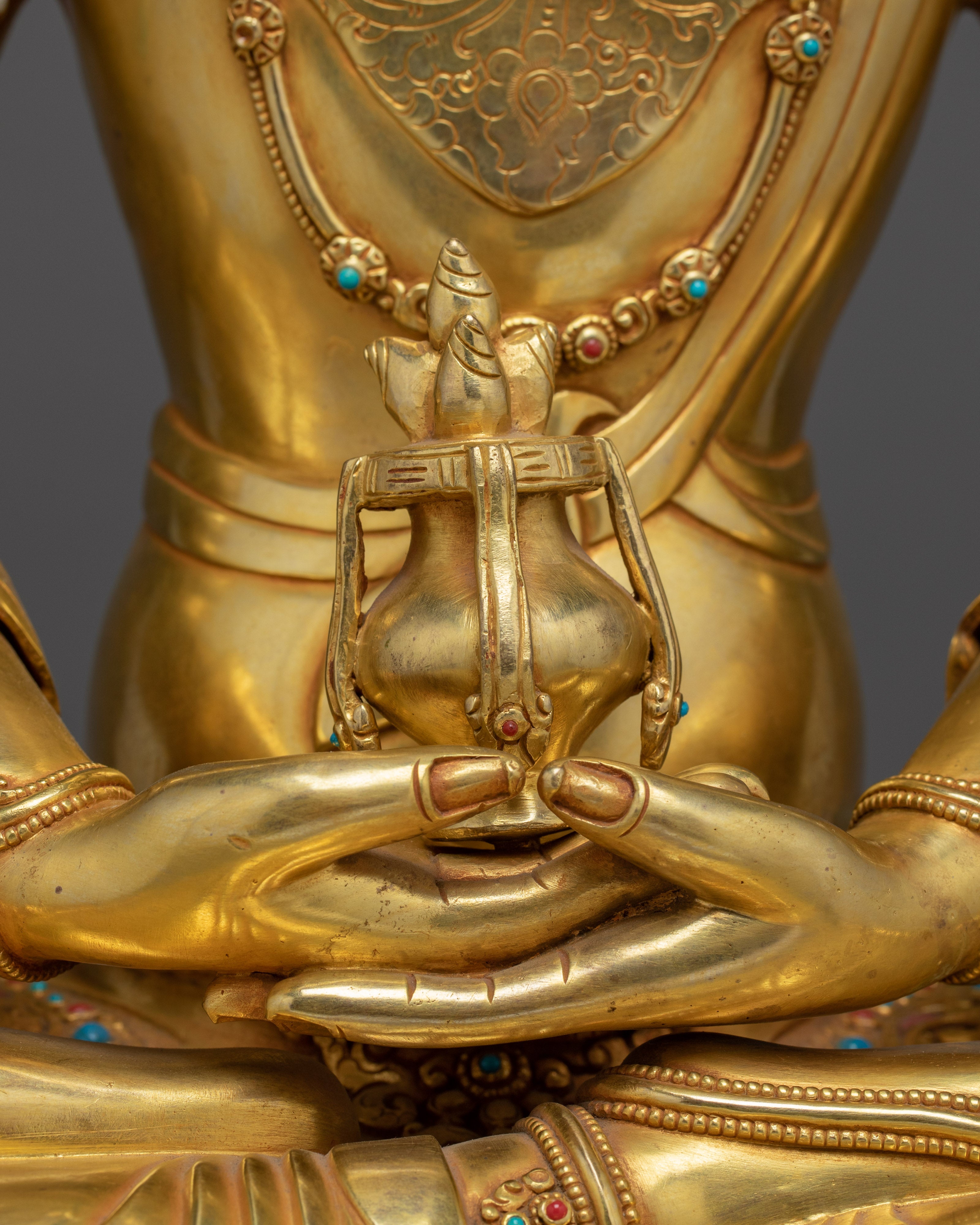 Sacred Amitayus Figure | Handcrafted Nepali Art