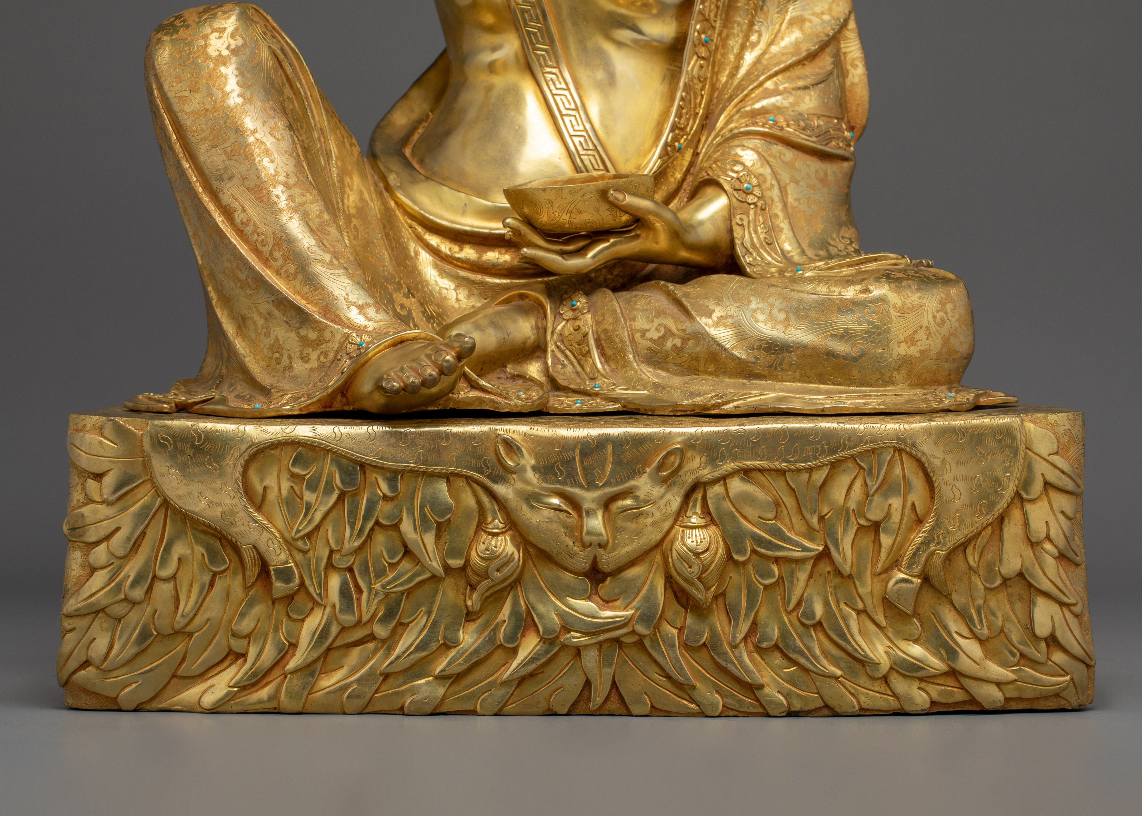 Milarepa Statue, Devoted Yogi | Handcrafted Tibetan Icon