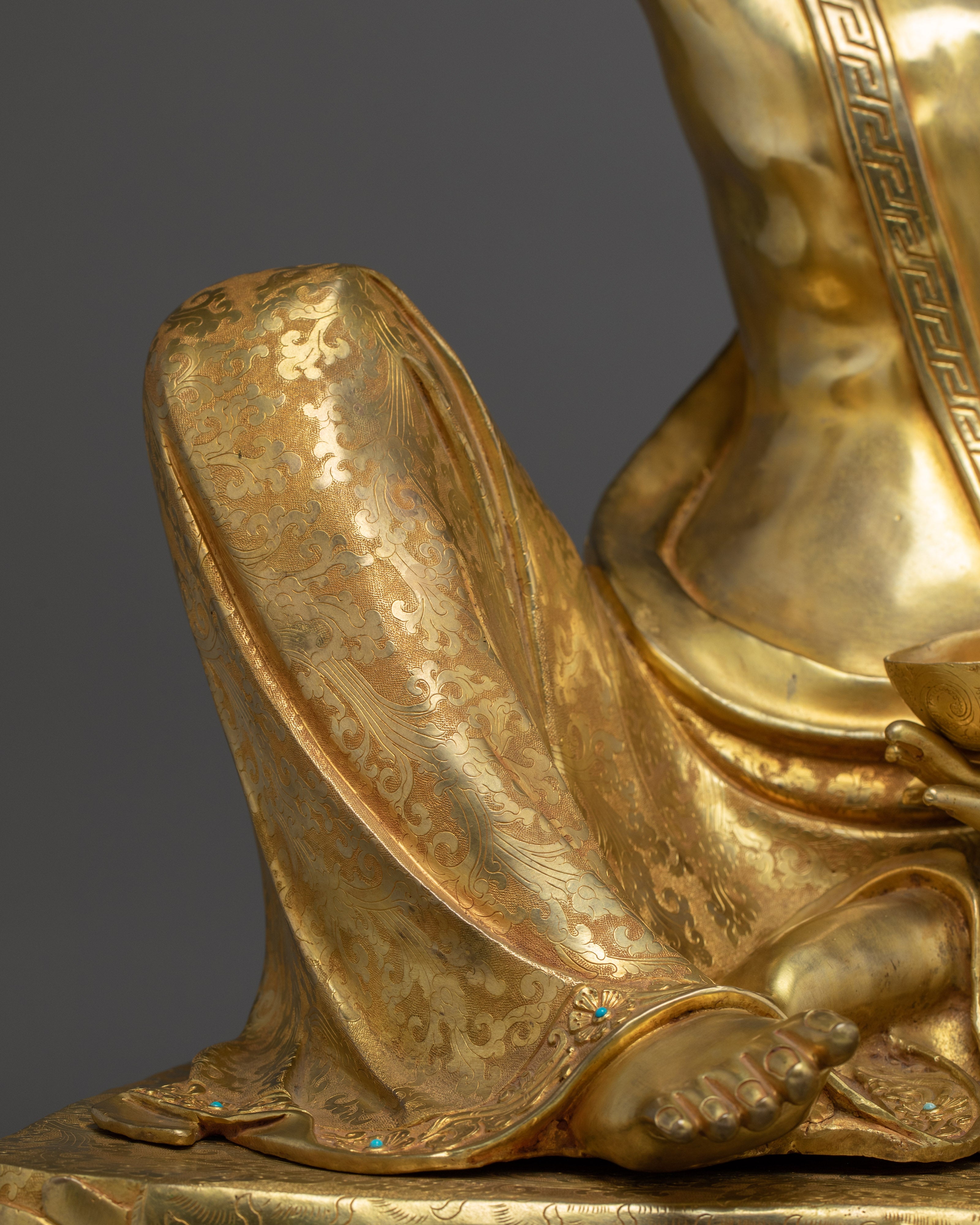 Milarepa Statue, Devoted Yogi | Handcrafted Tibetan Icon