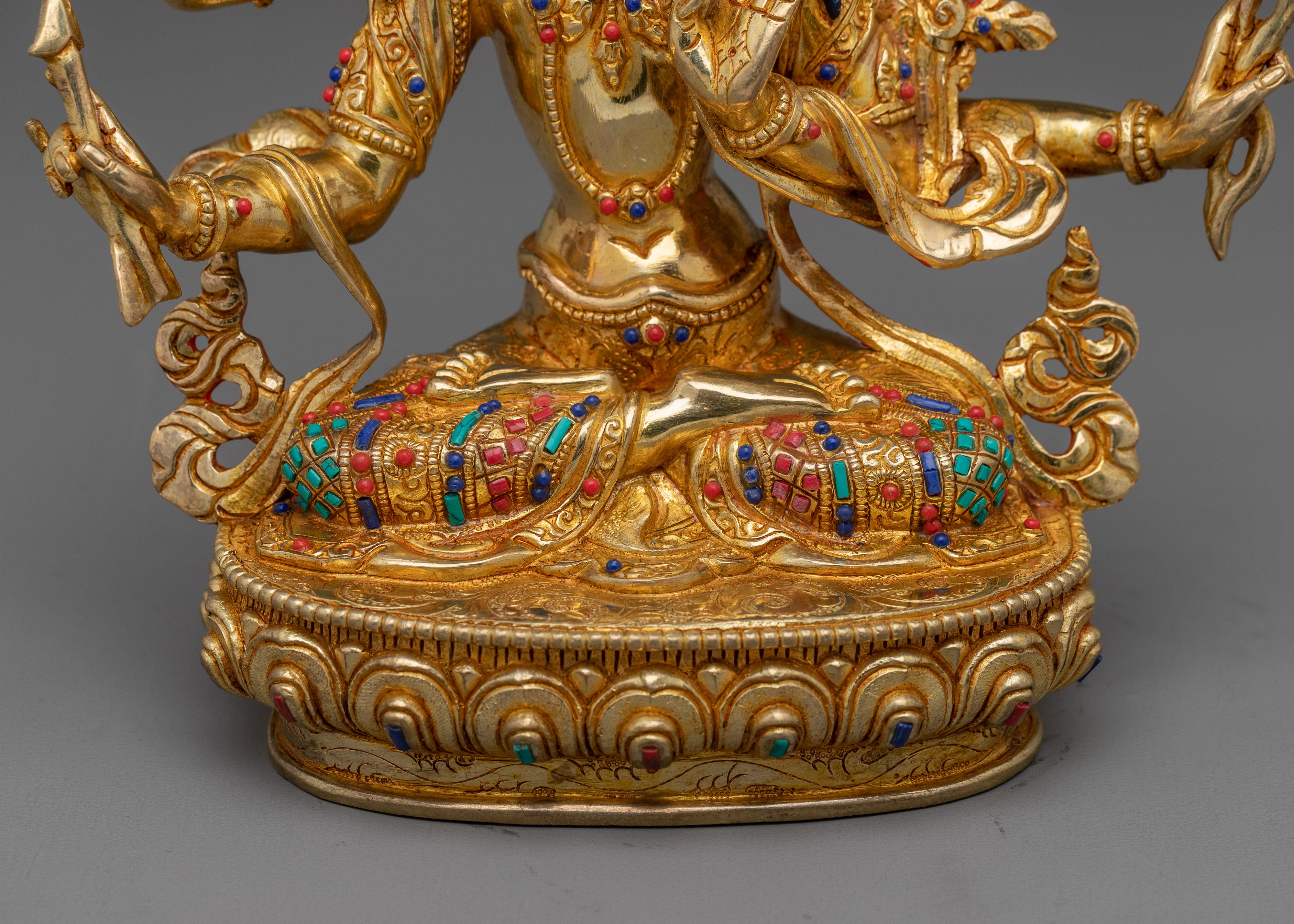 Sacred Set of Manjushri Statues for Wisdom, Knowledge, and Compassion