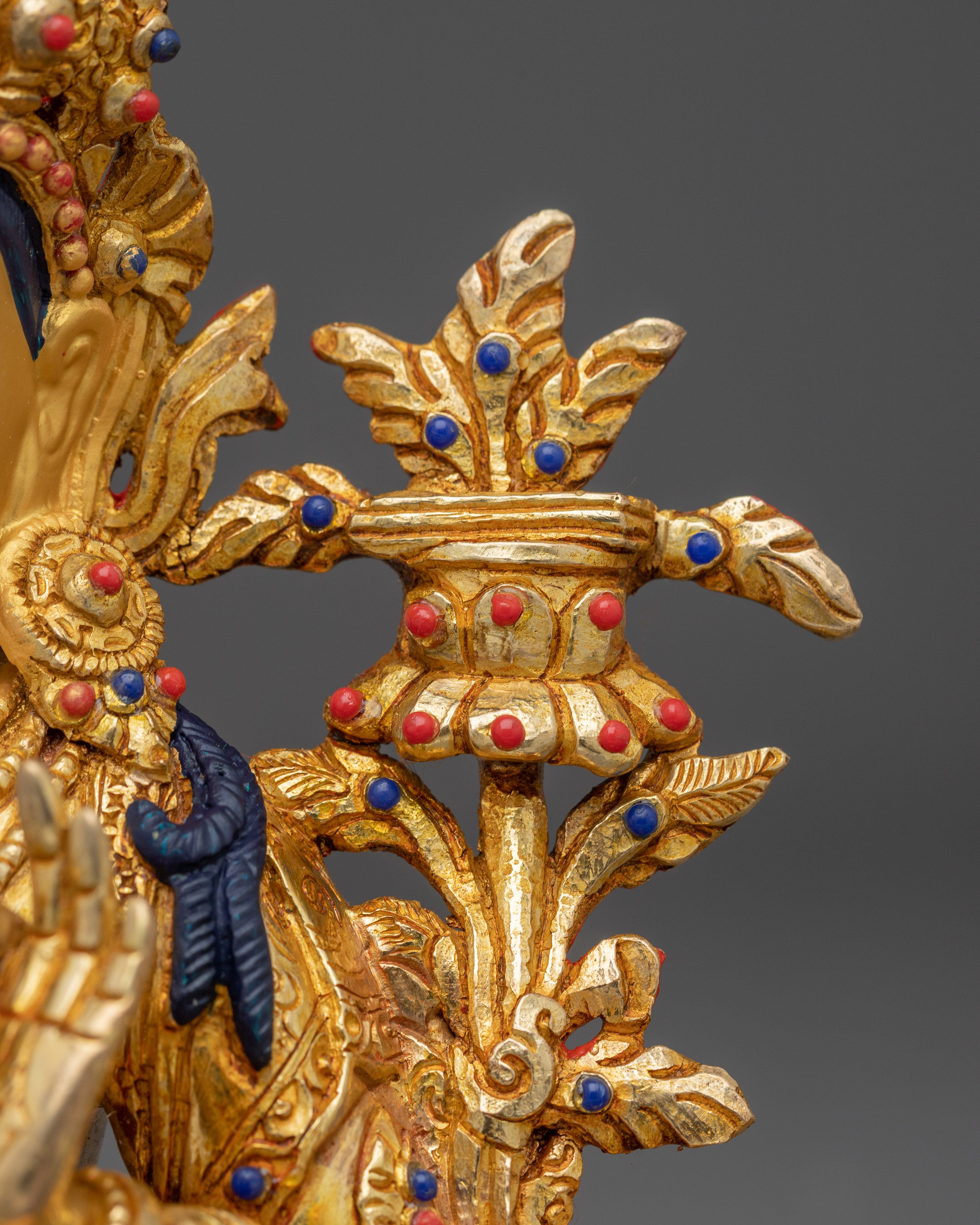 Vajrayana Maha Manjushri | Gold Gilded Figure