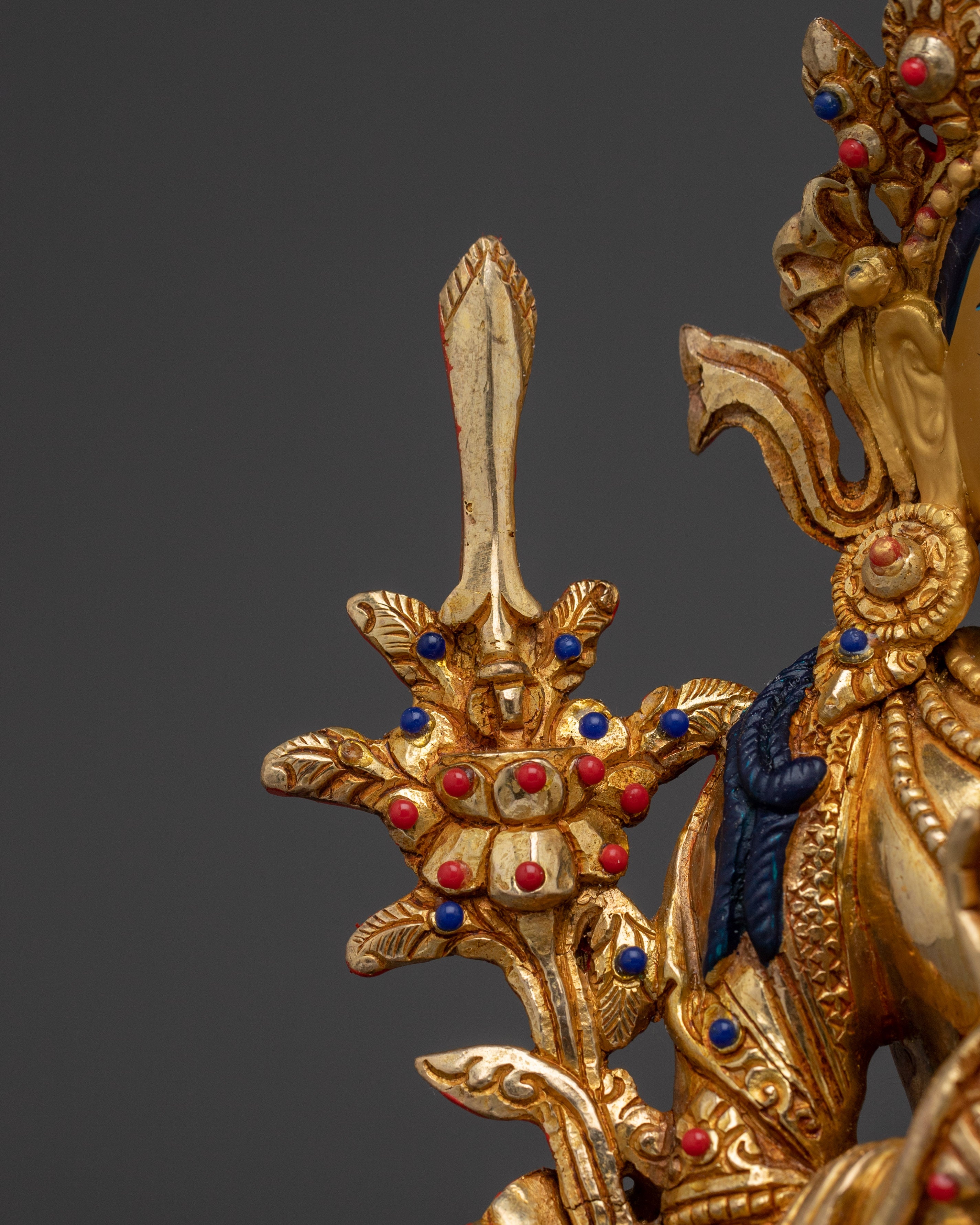Manjushri, Enlightenment Guide | Handcrafted Nepali Statue