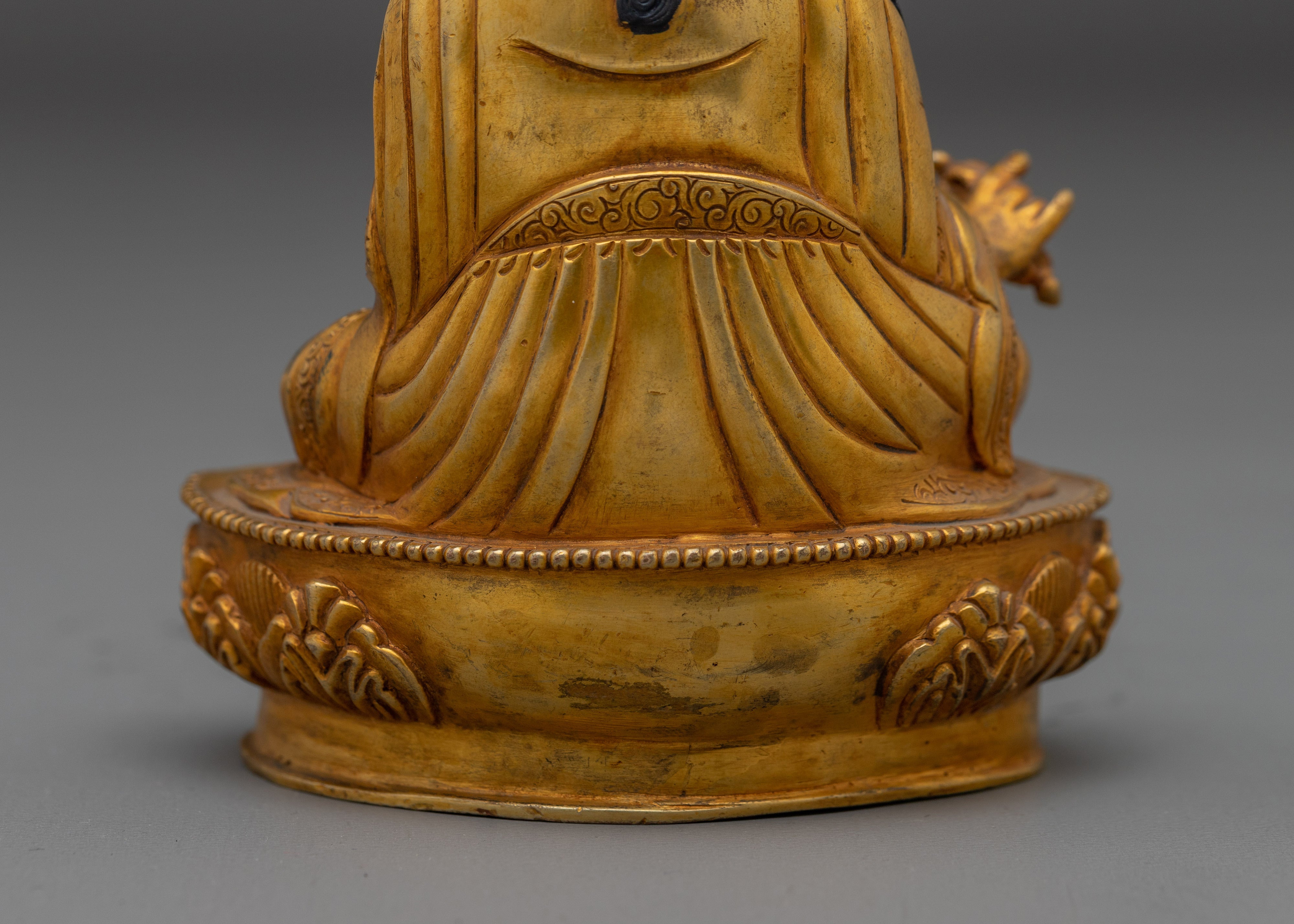 Guru Rinpoche, Enlightened Vajra Holder | Nepali Handcrafted Icon
