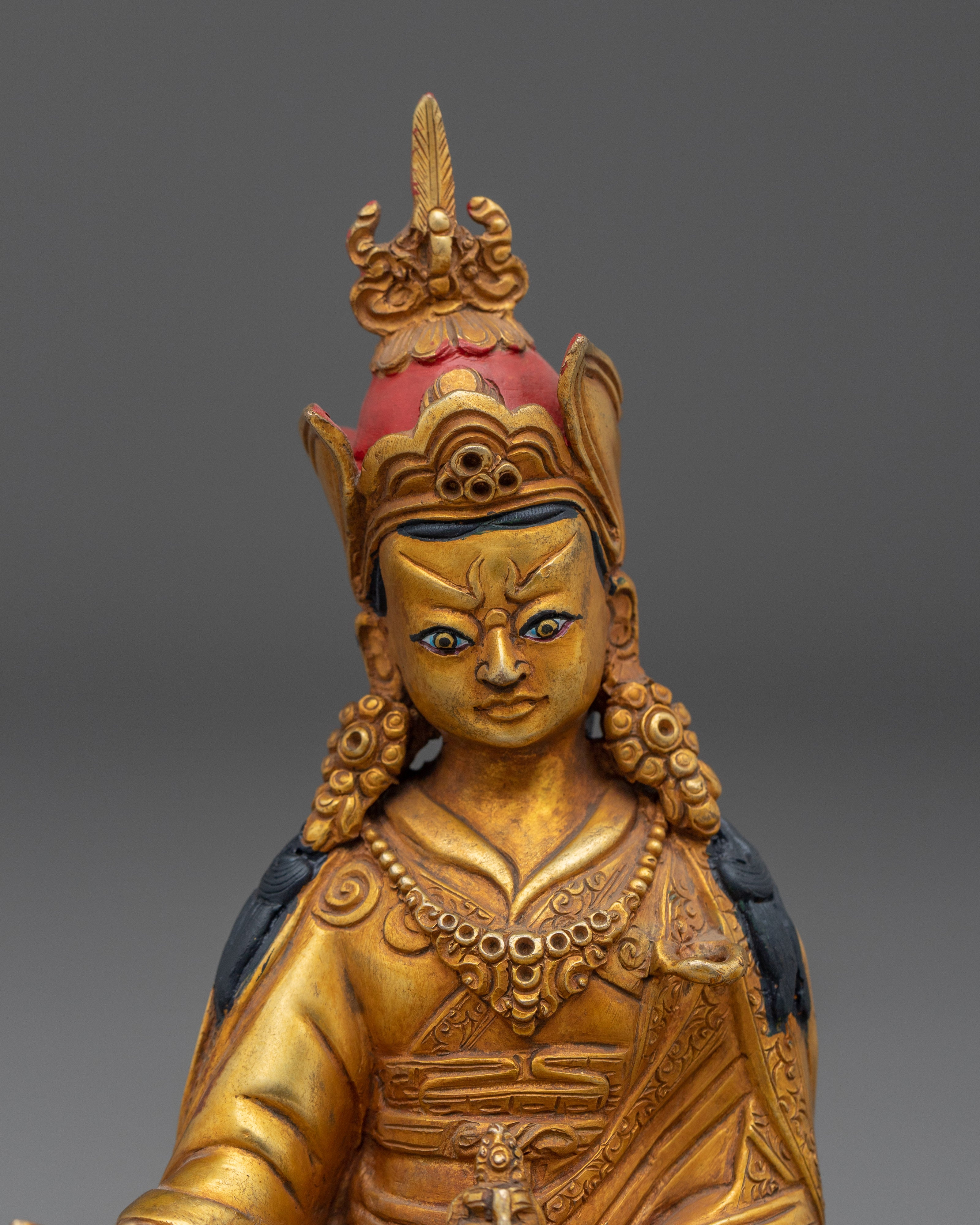 Guru Rinpoche, Enlightened Vajra Holder | Nepali Handcrafted Icon