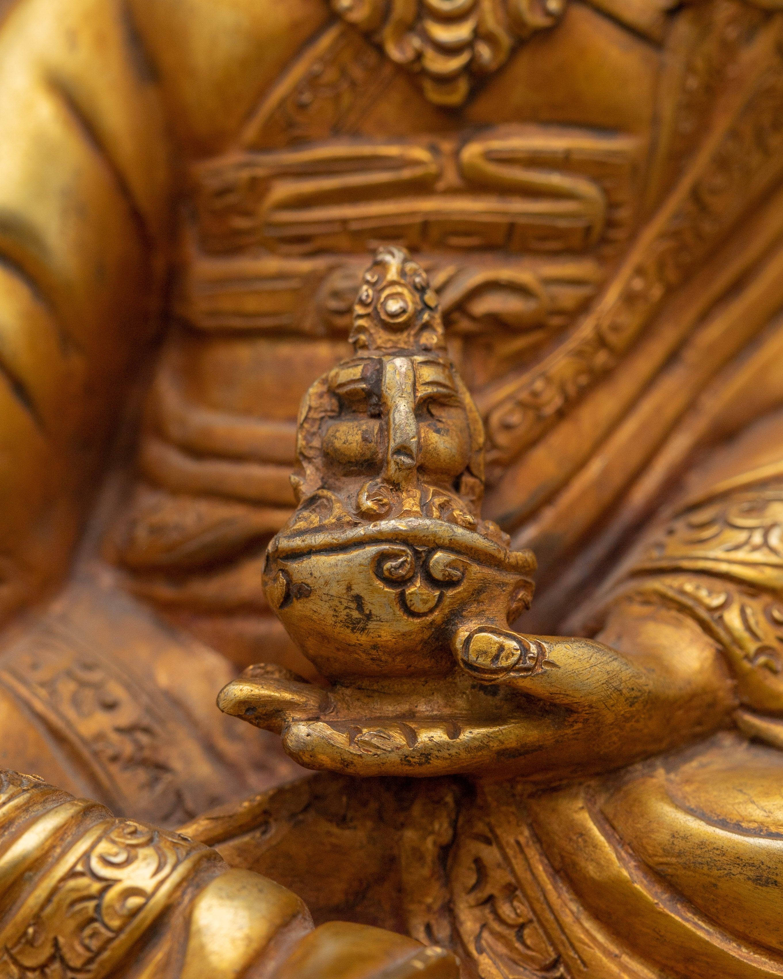Guru Rinpoche, Enlightened Vajra Holder | Nepali Handcrafted Icon