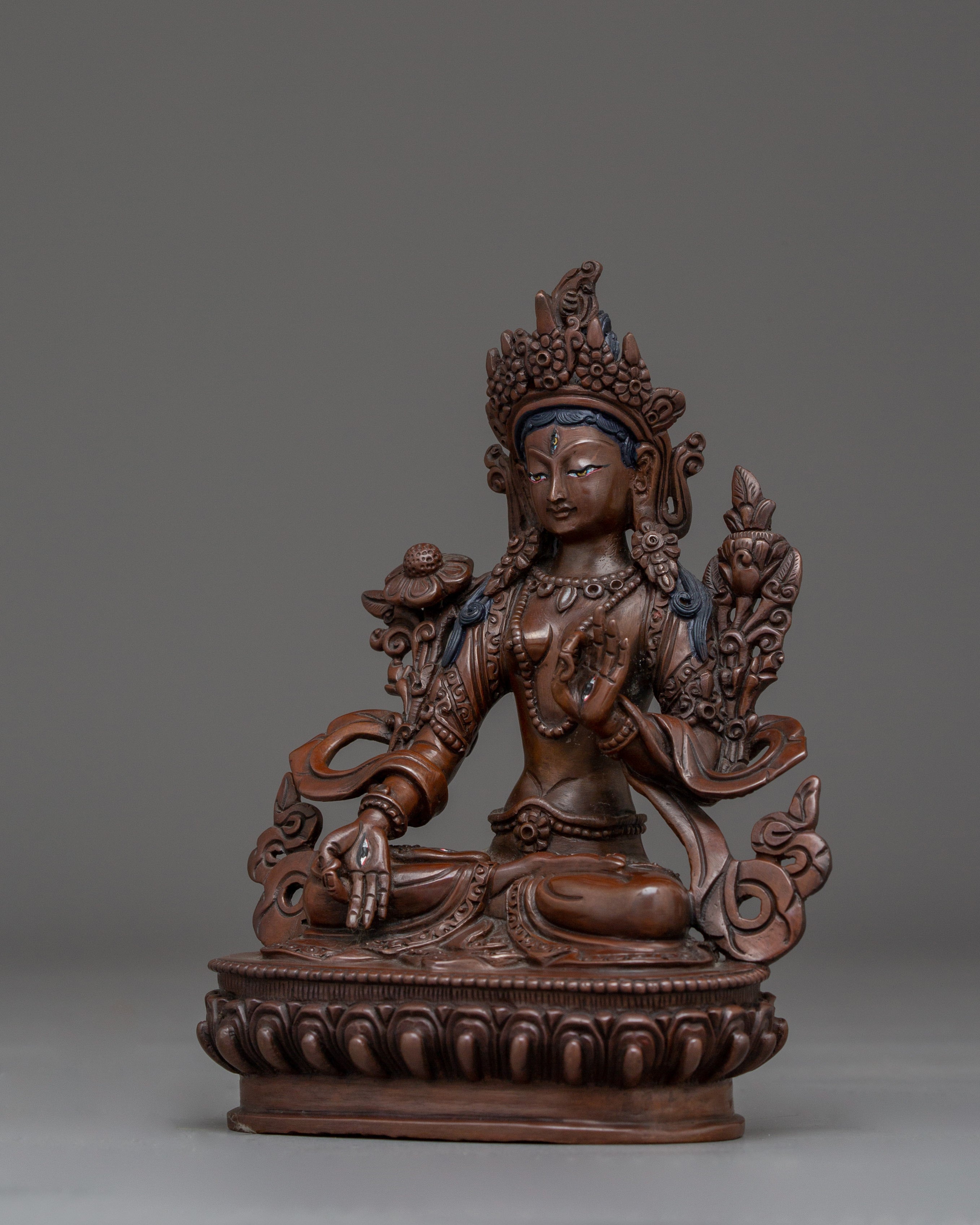 White Tara Art : Tibetan Healing Deity | Sita Tara Sculpture