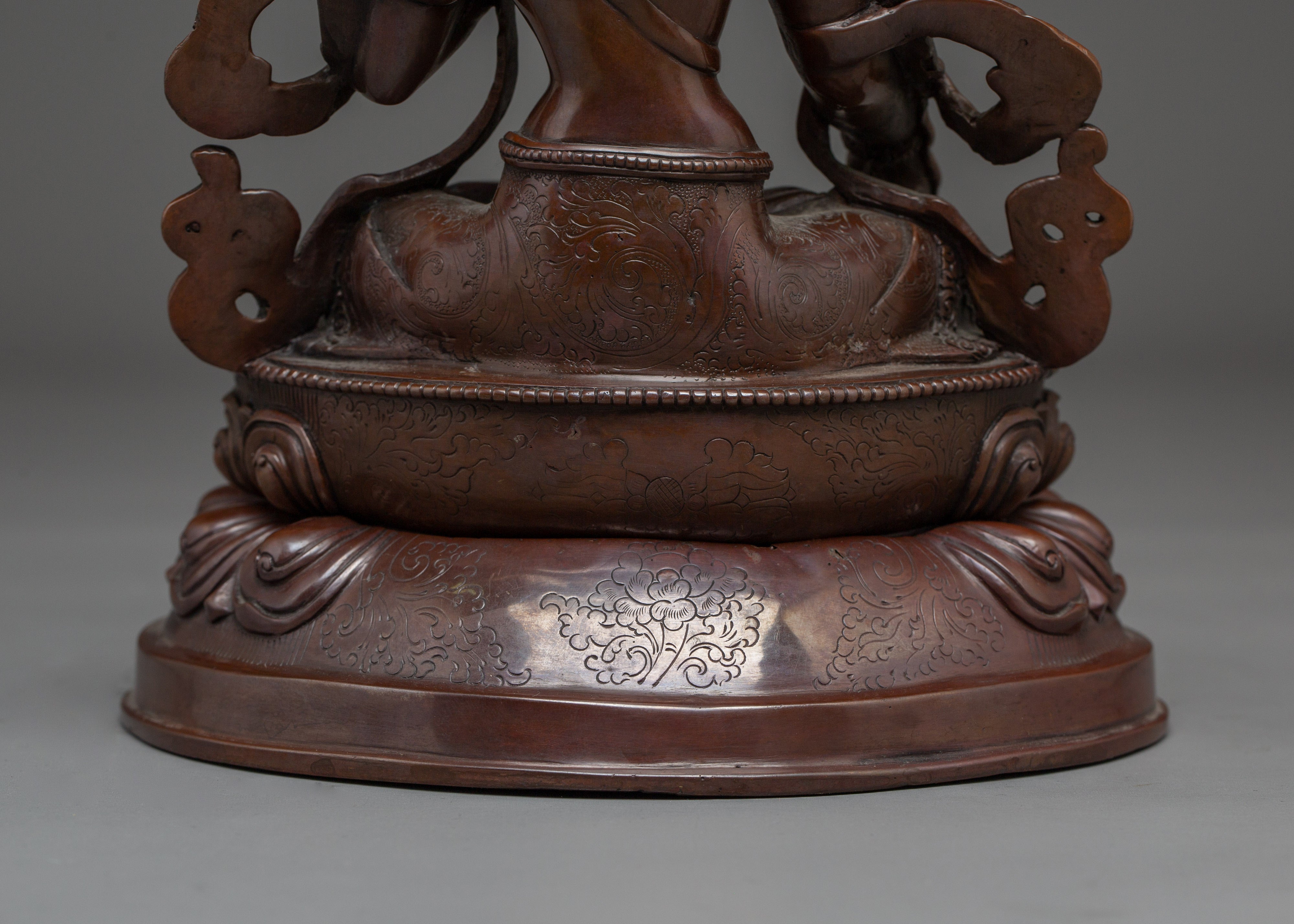 Oxidized White Tara Spiritual Statue | Enlightened Compassion Deity