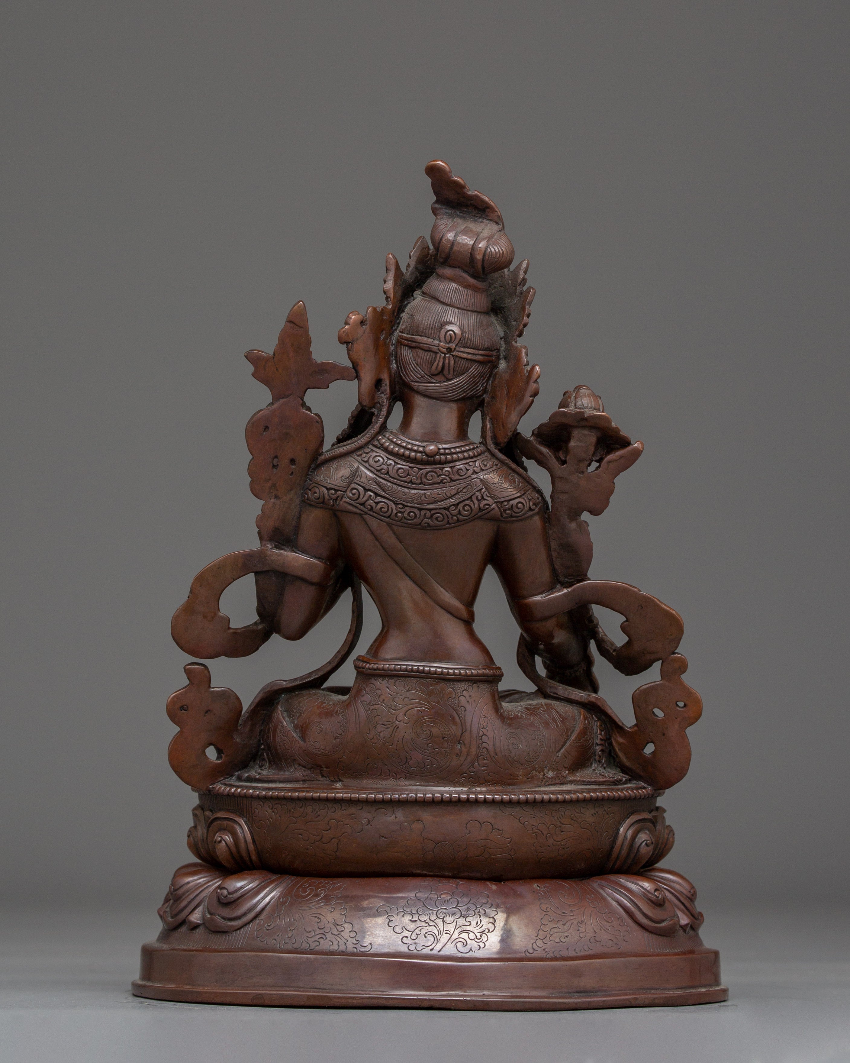 Oxidized White Tara Spiritual Statue | Enlightened Compassion Deity