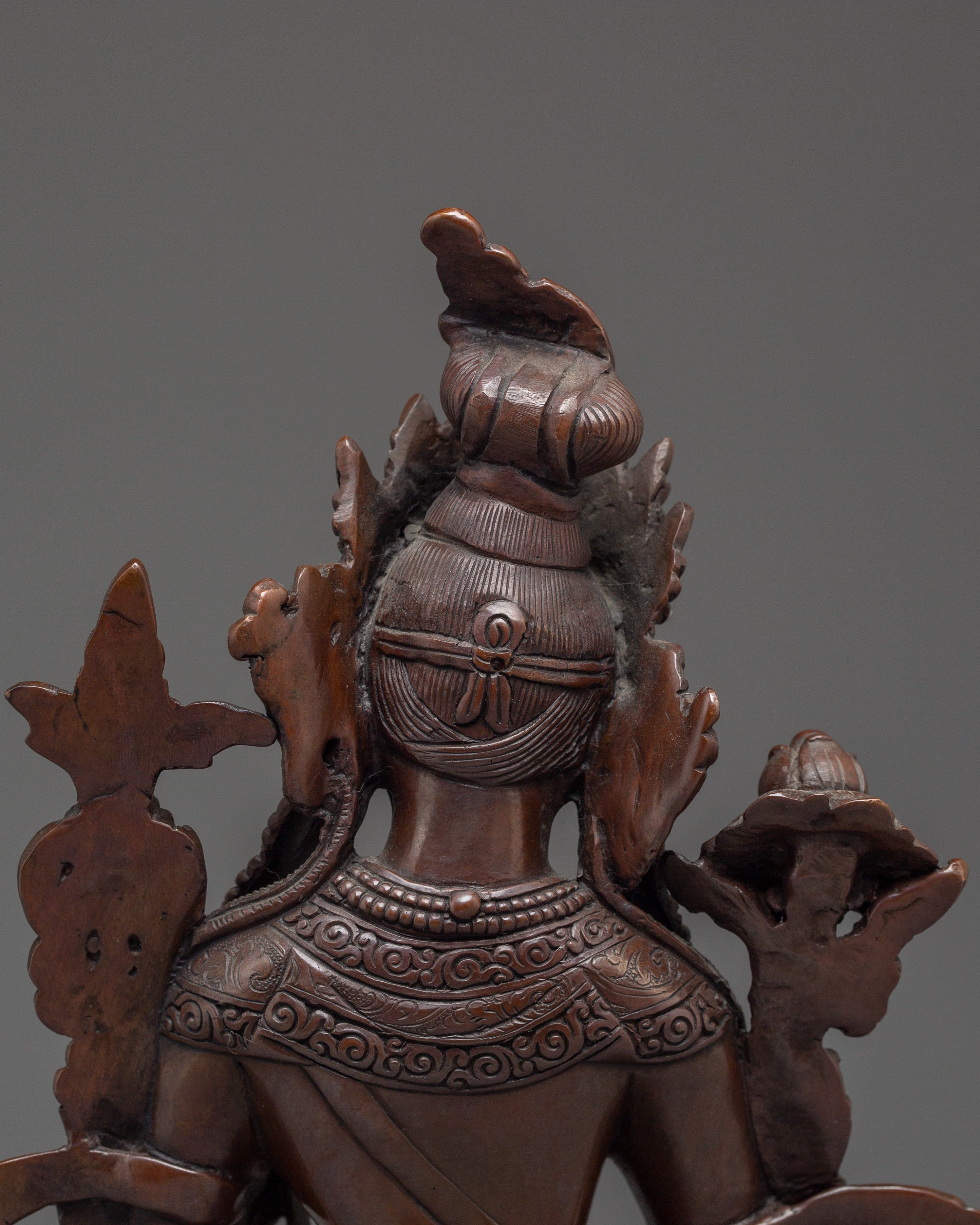 Oxidized White Tara Spiritual Statue | Enlightened Compassion Deity