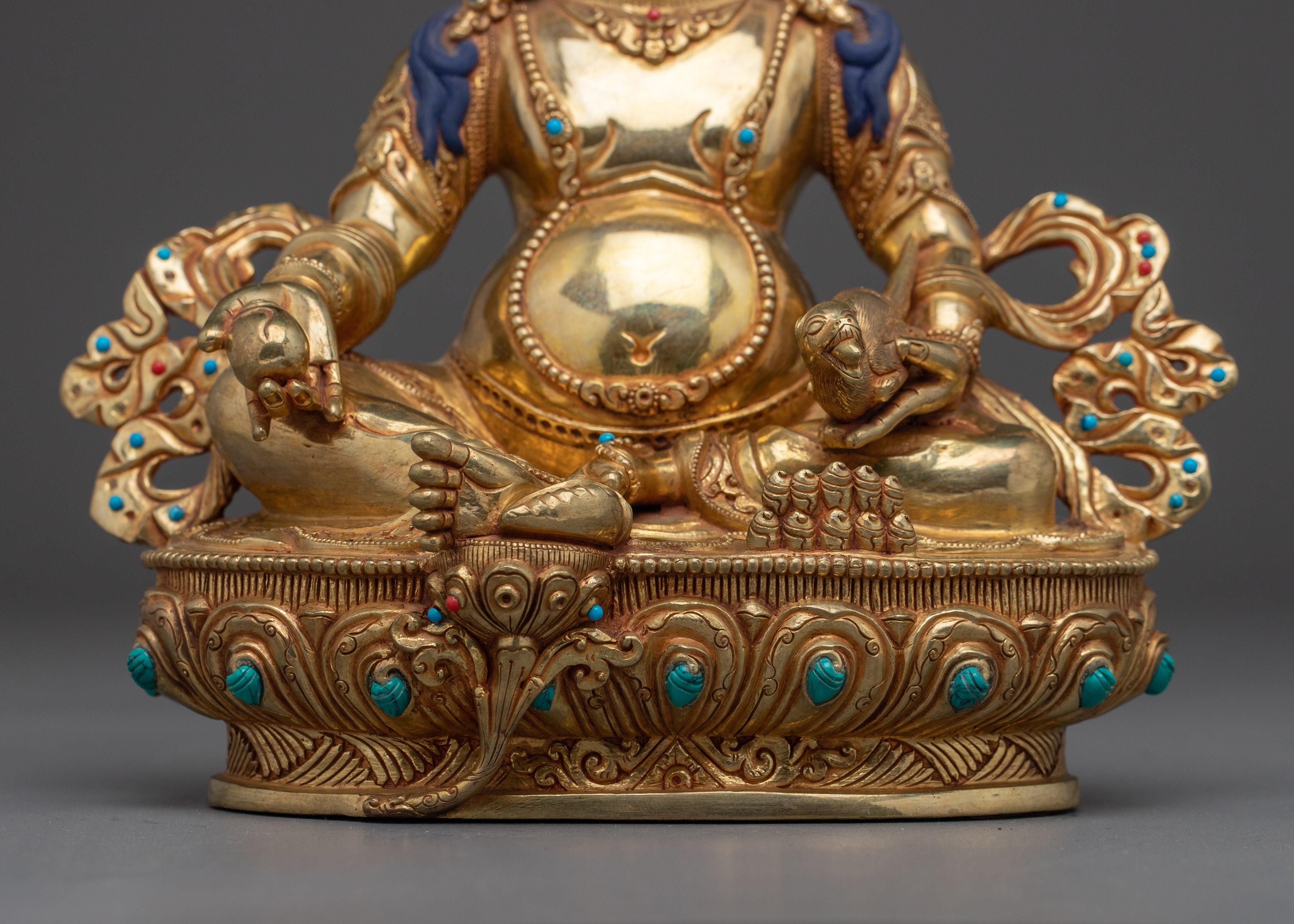 Dzambhala, Wealth Deity Icon | Handcrafted Nepali Statue