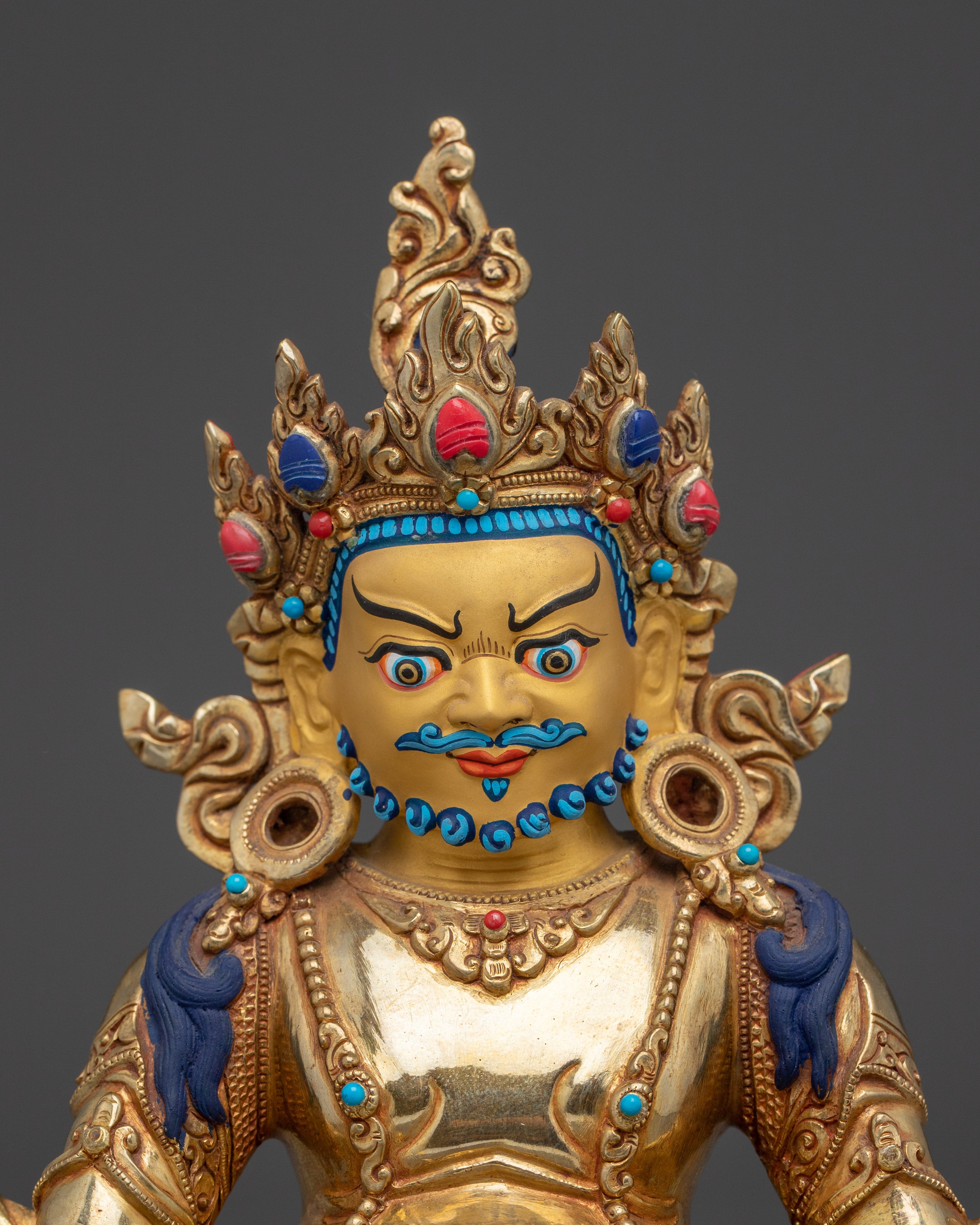 Dzambhala, Wealth Deity Icon | Handcrafted Nepali Statue