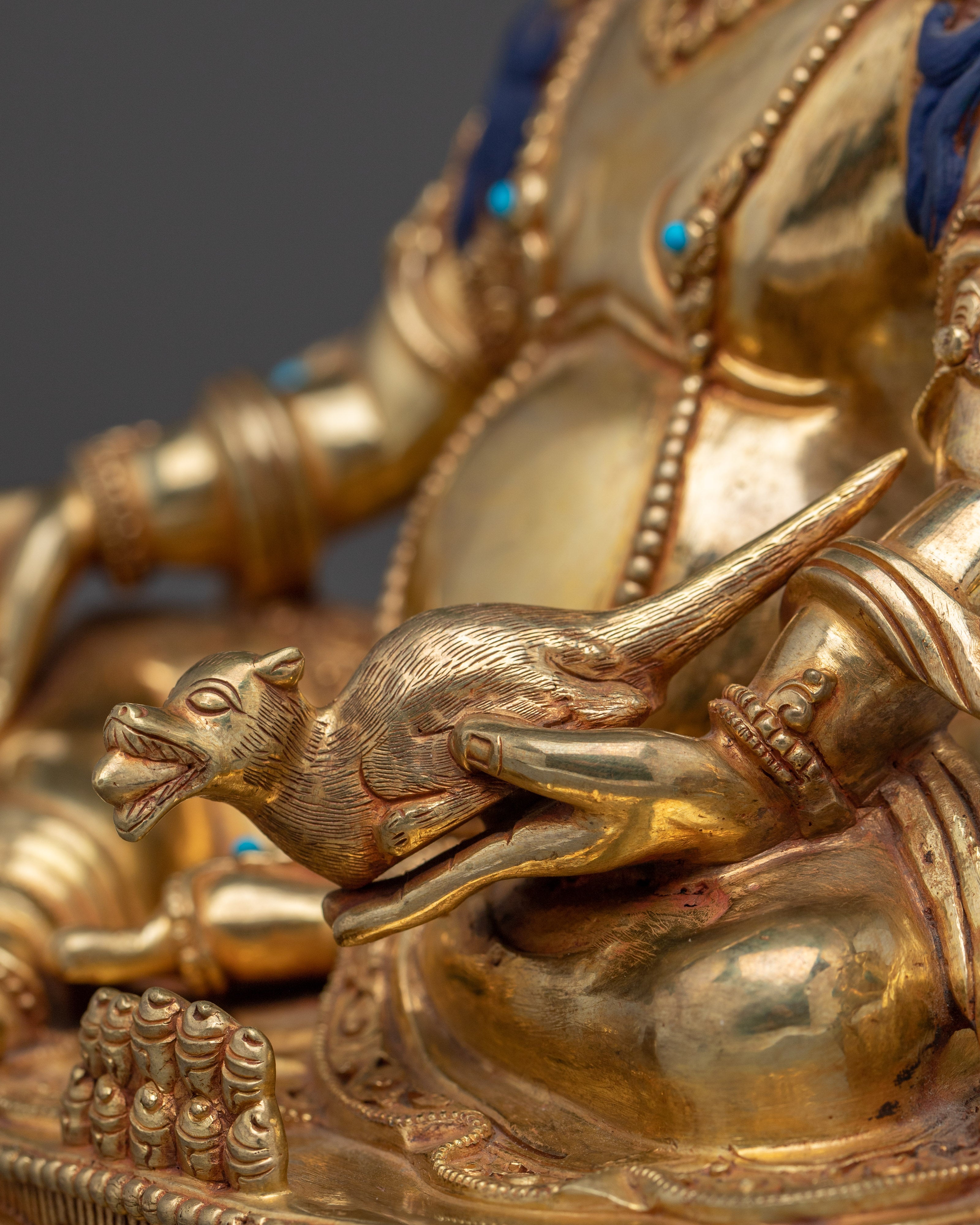 Dzambhala, Wealth Deity Icon | Handcrafted Nepali Statue