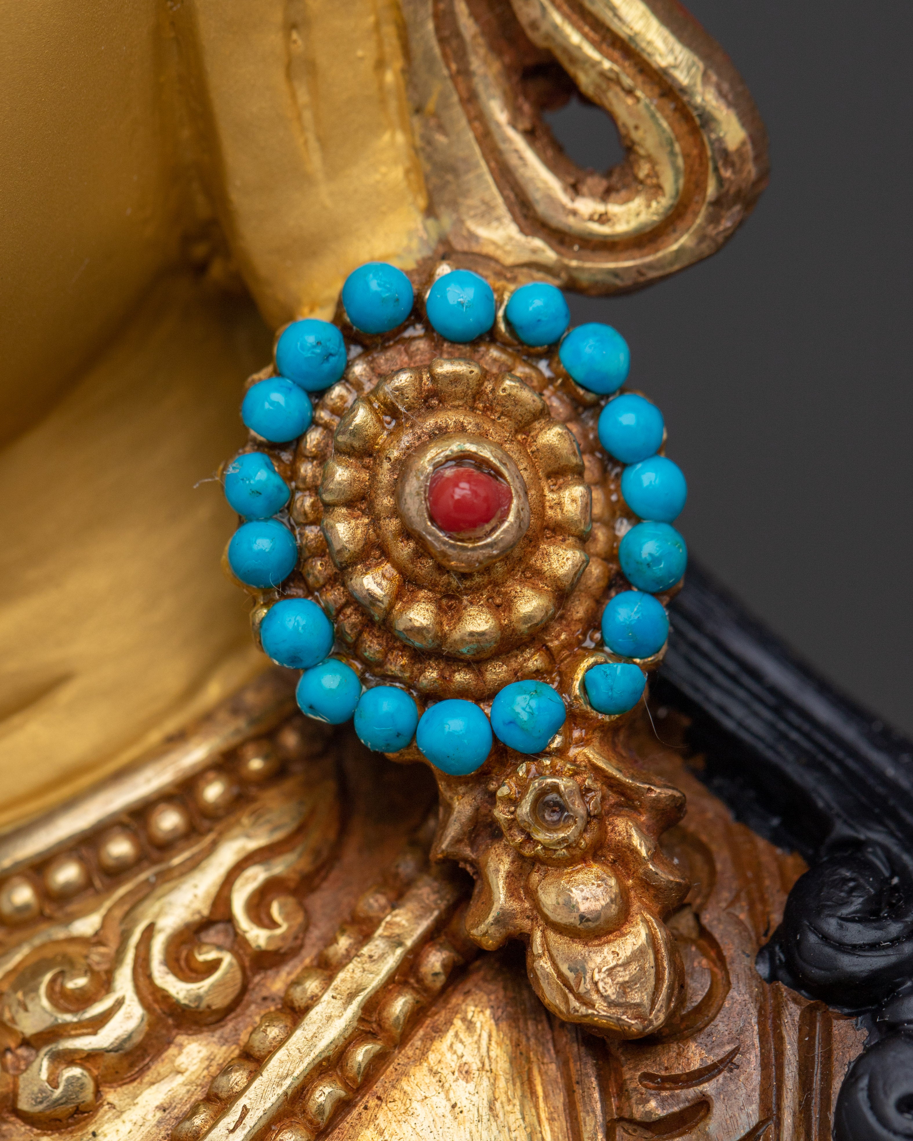 Divine Liberator Green Tara | Gold Gilded Statue