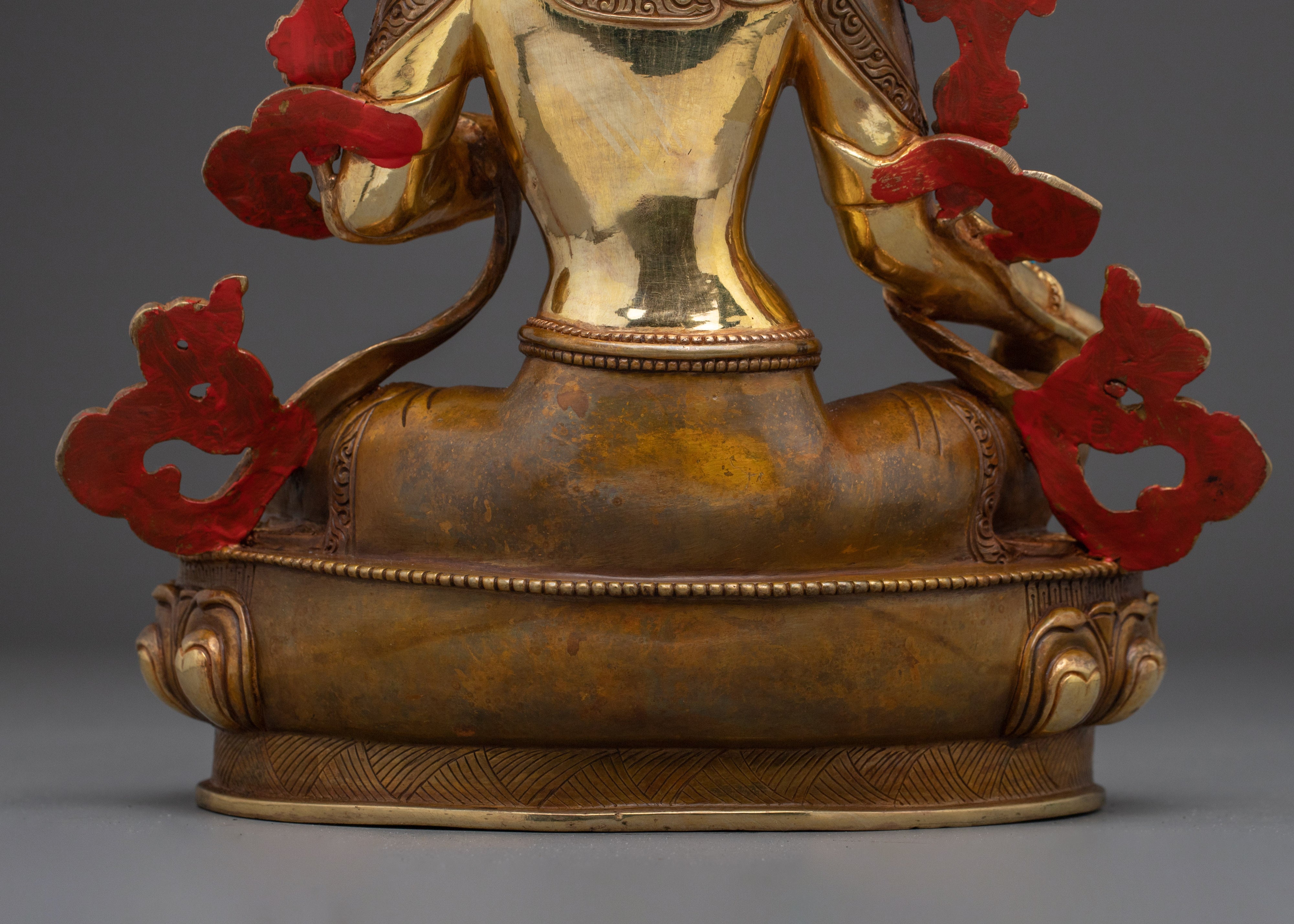 Divine Liberator Green Tara | Gold Gilded Statue