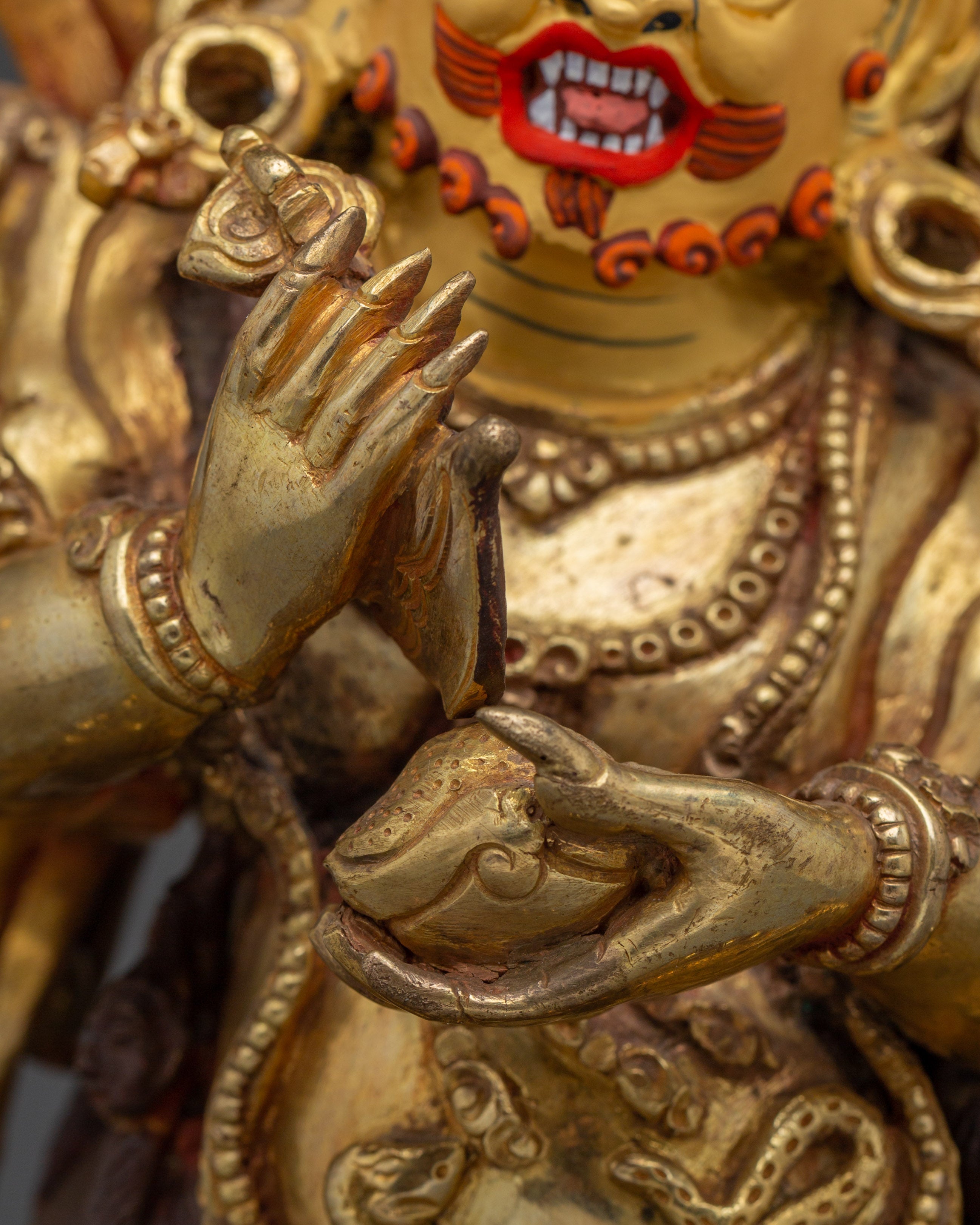 Six Armed Mahakala Statue for Spiritual Power | Perfect for Your Space