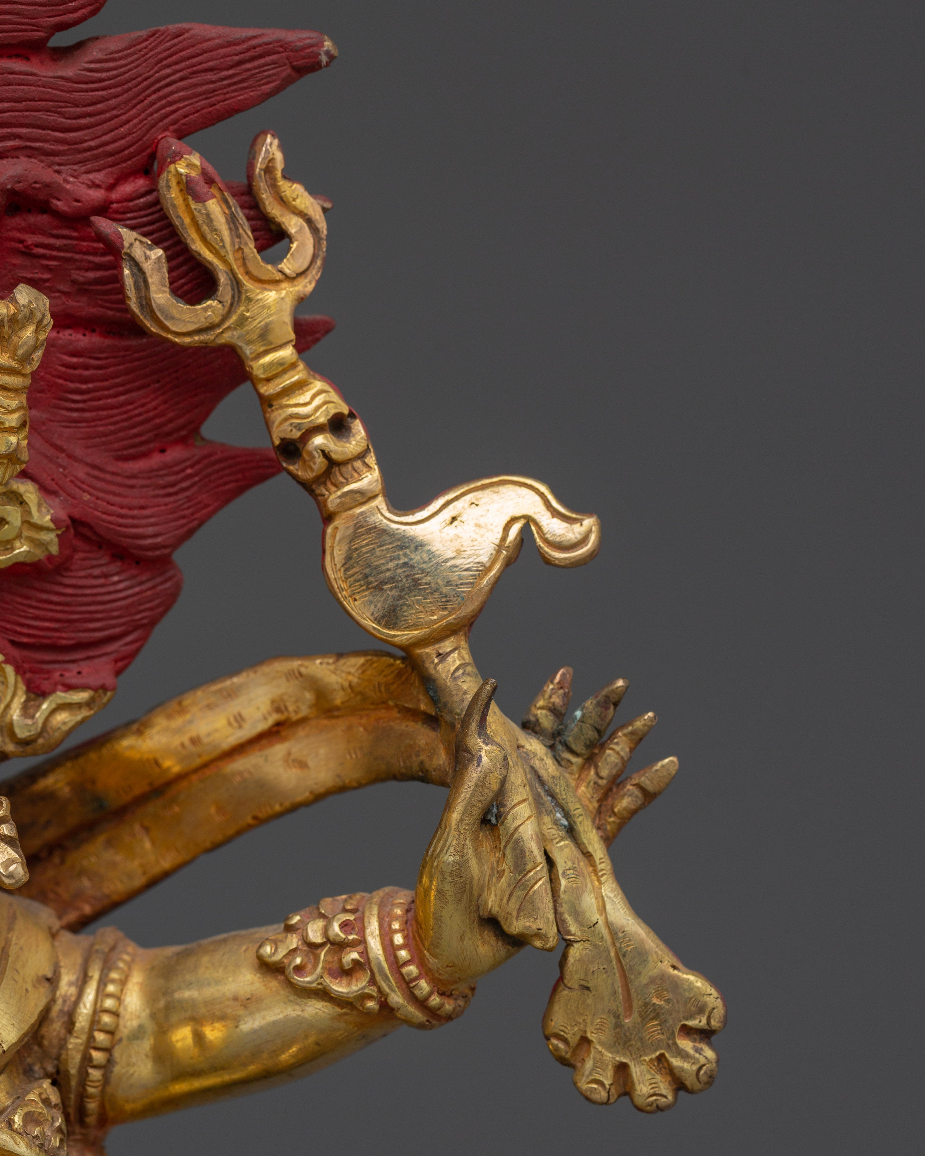 Six Armed Mahakala Statue for Spiritual Power | Perfect for Your Space