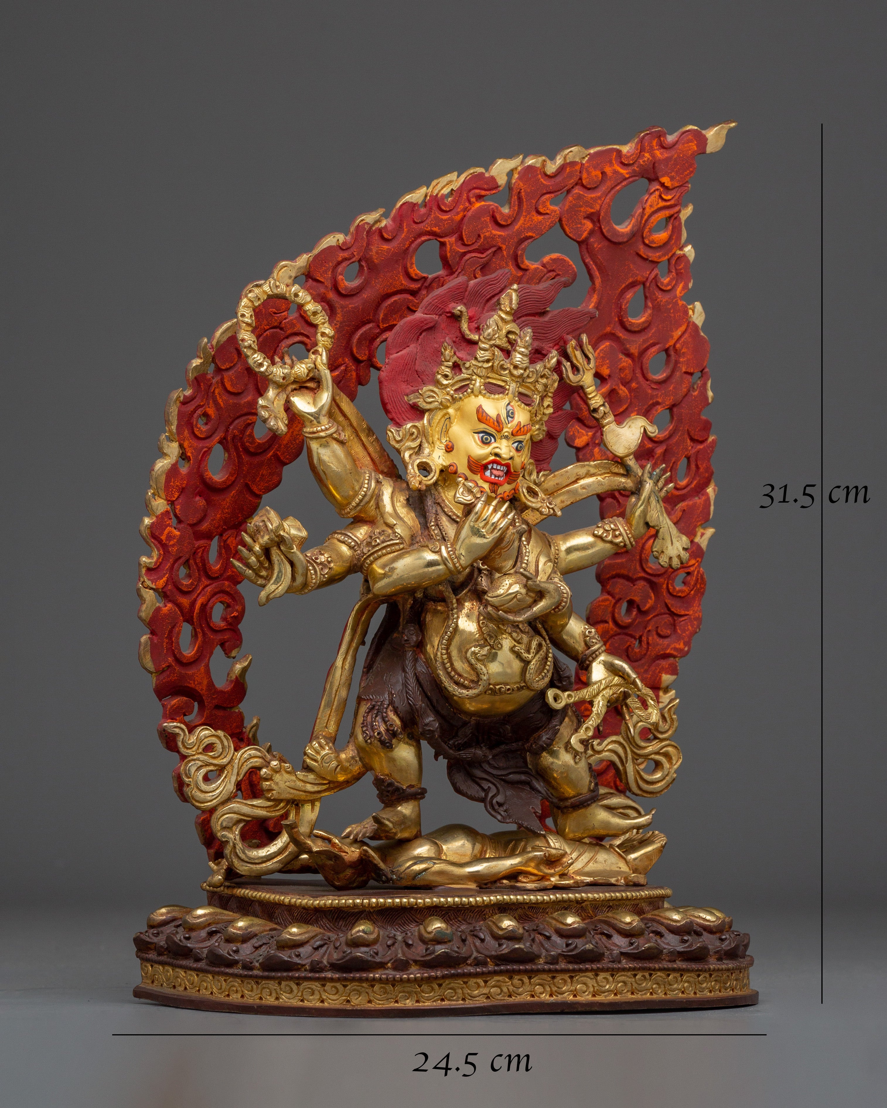 Six Armed Mahakala Statue for Spiritual Power