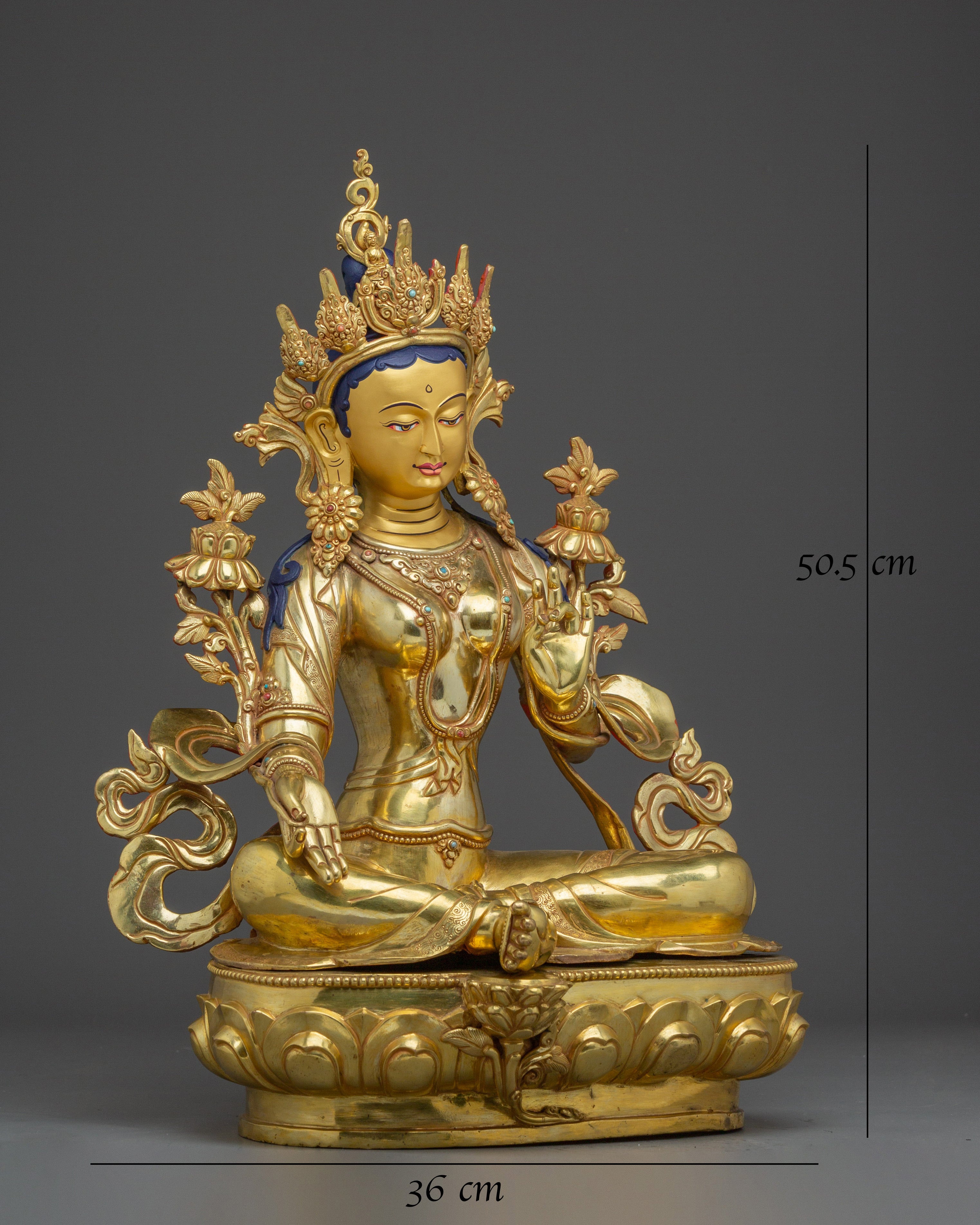 Green Tara STatue for Protection & Healing