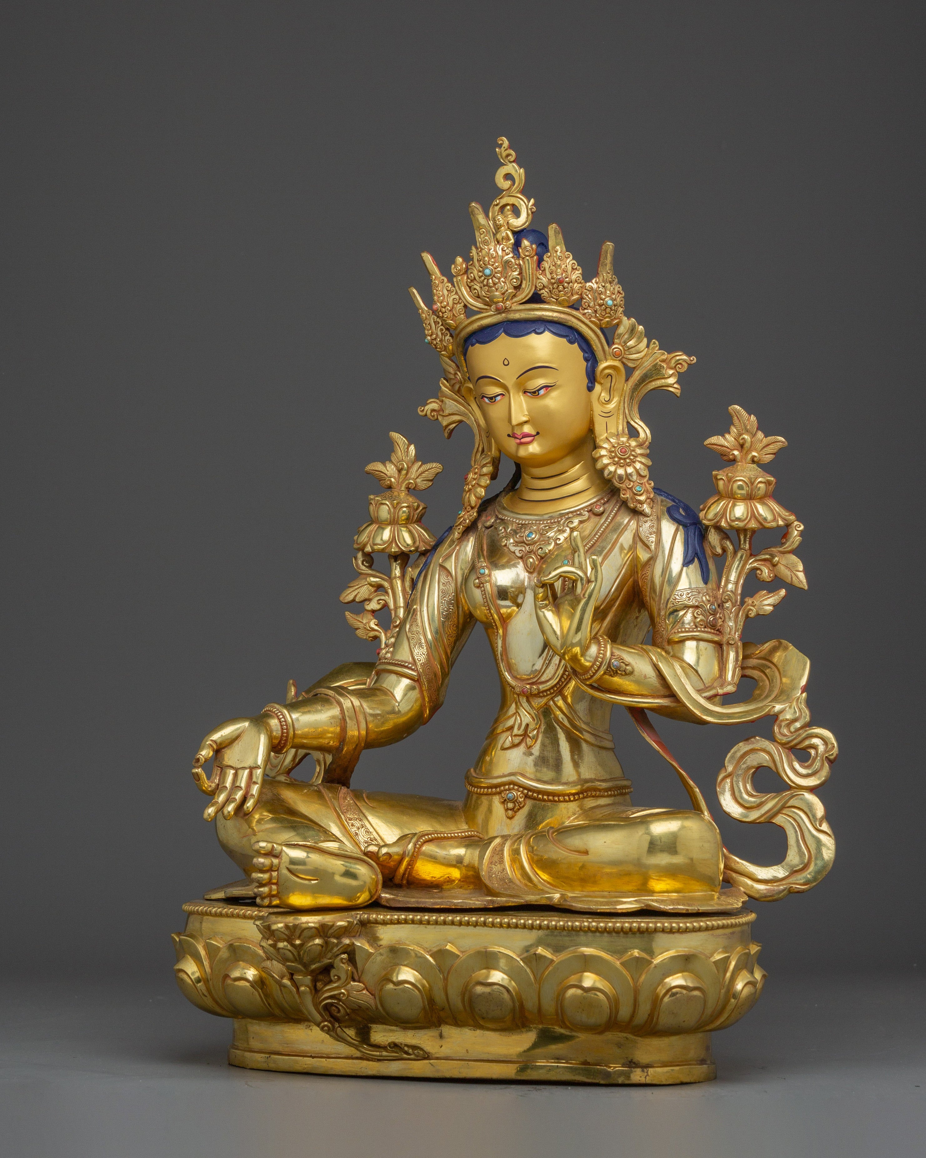 Green Tara Statue for Protection & Healing | Perfect for meditation