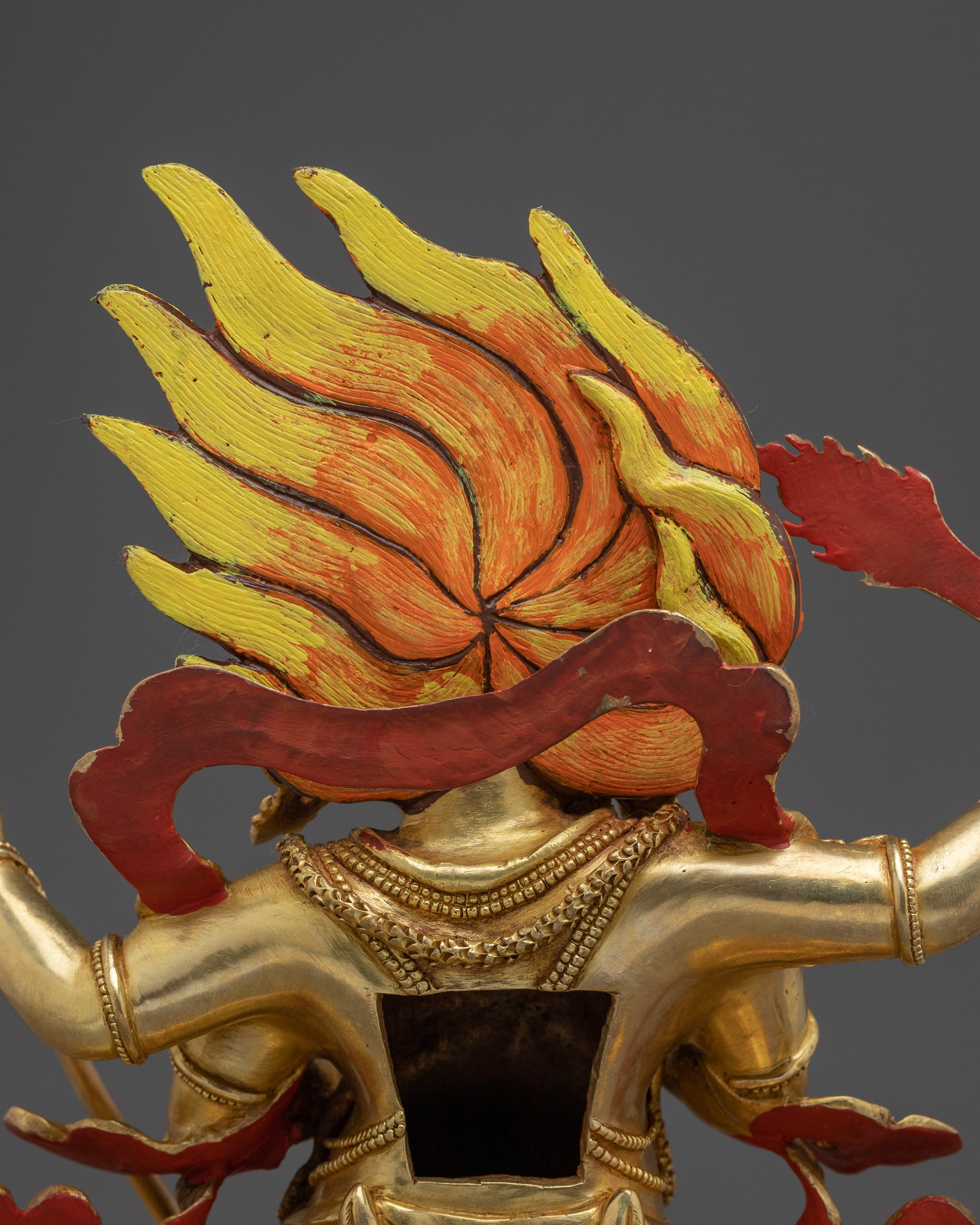 Four Armed Mahakala Sculpture for Protection and Strength | Deity for Altar and Shrine