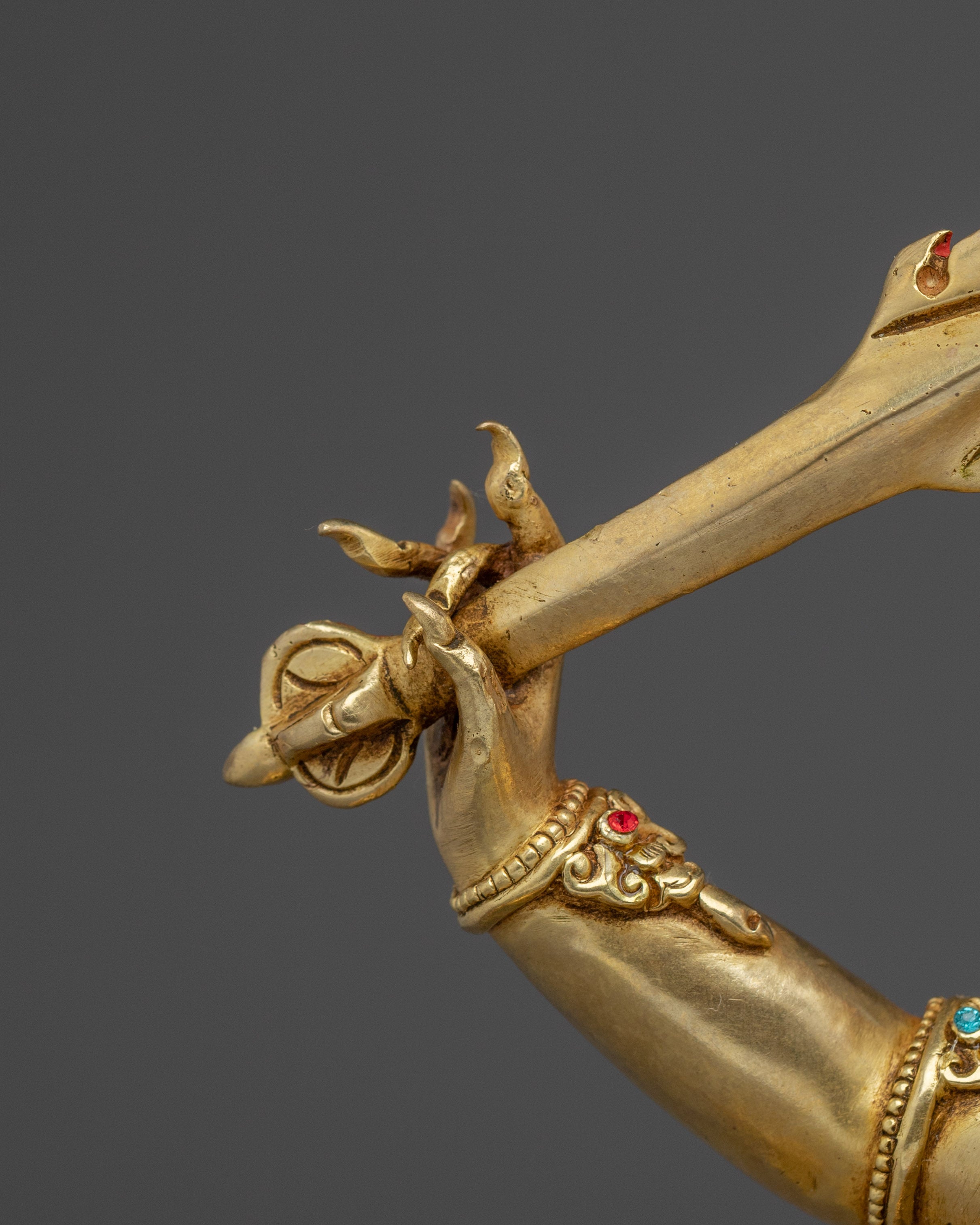 Four Armed Mahakala Sculpture for Protection and Strength | Deity for Altar and Shrine