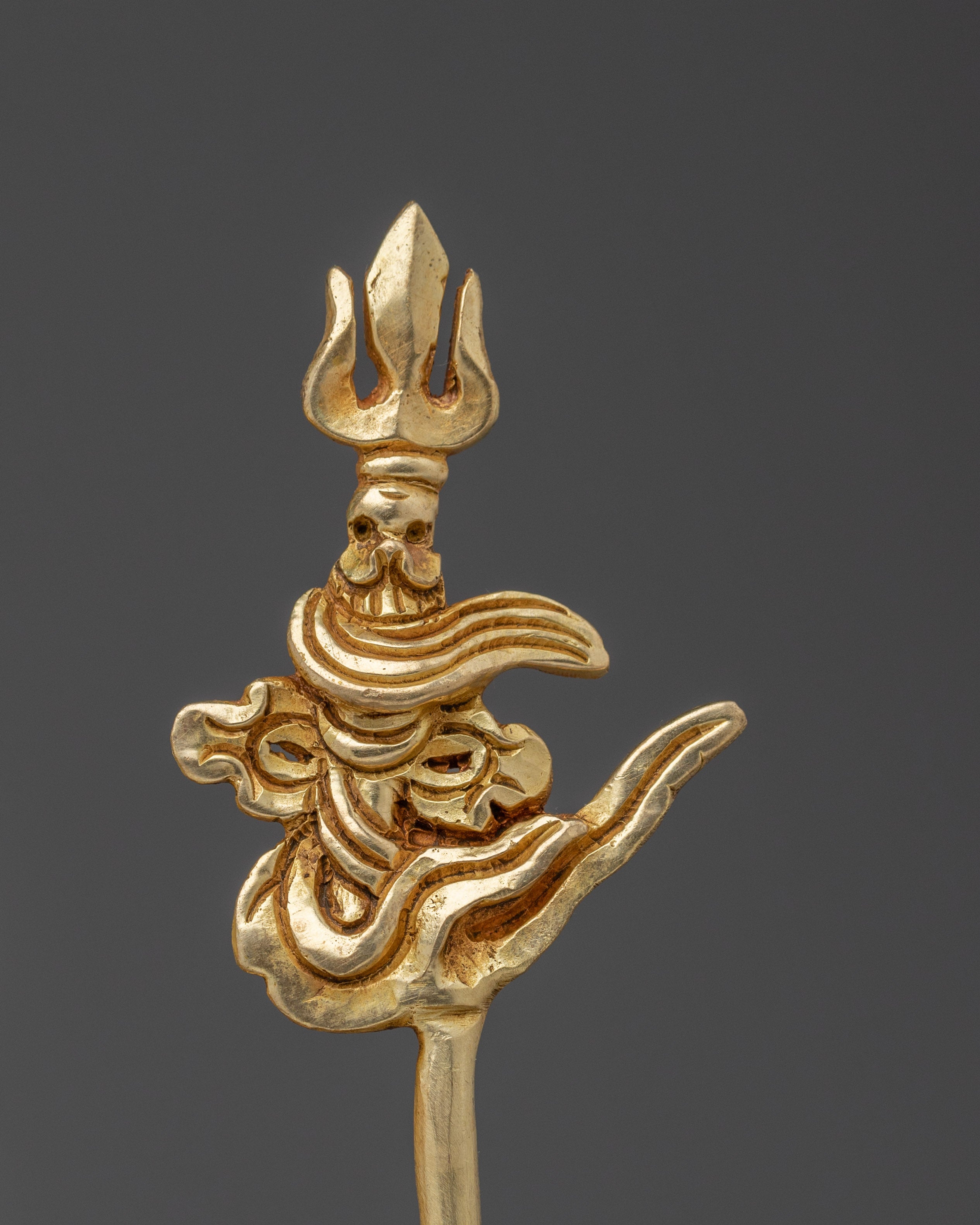 Four Armed Mahakala Sculpture for Protection and Strength | Deity for Altar and Shrine