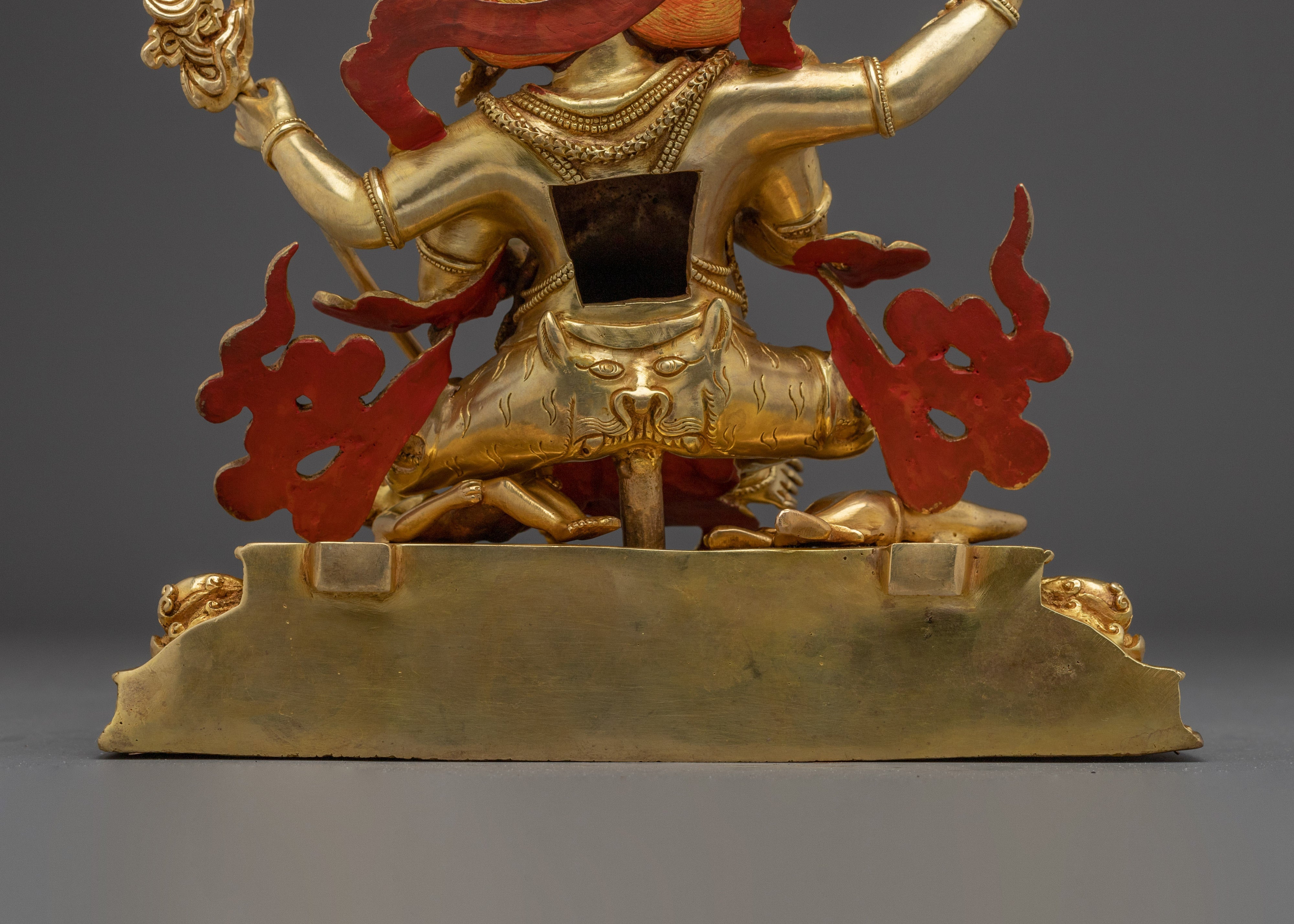 Four Armed Mahakala Sculpture for Protection and Strength | Deity for Altar and Shrine