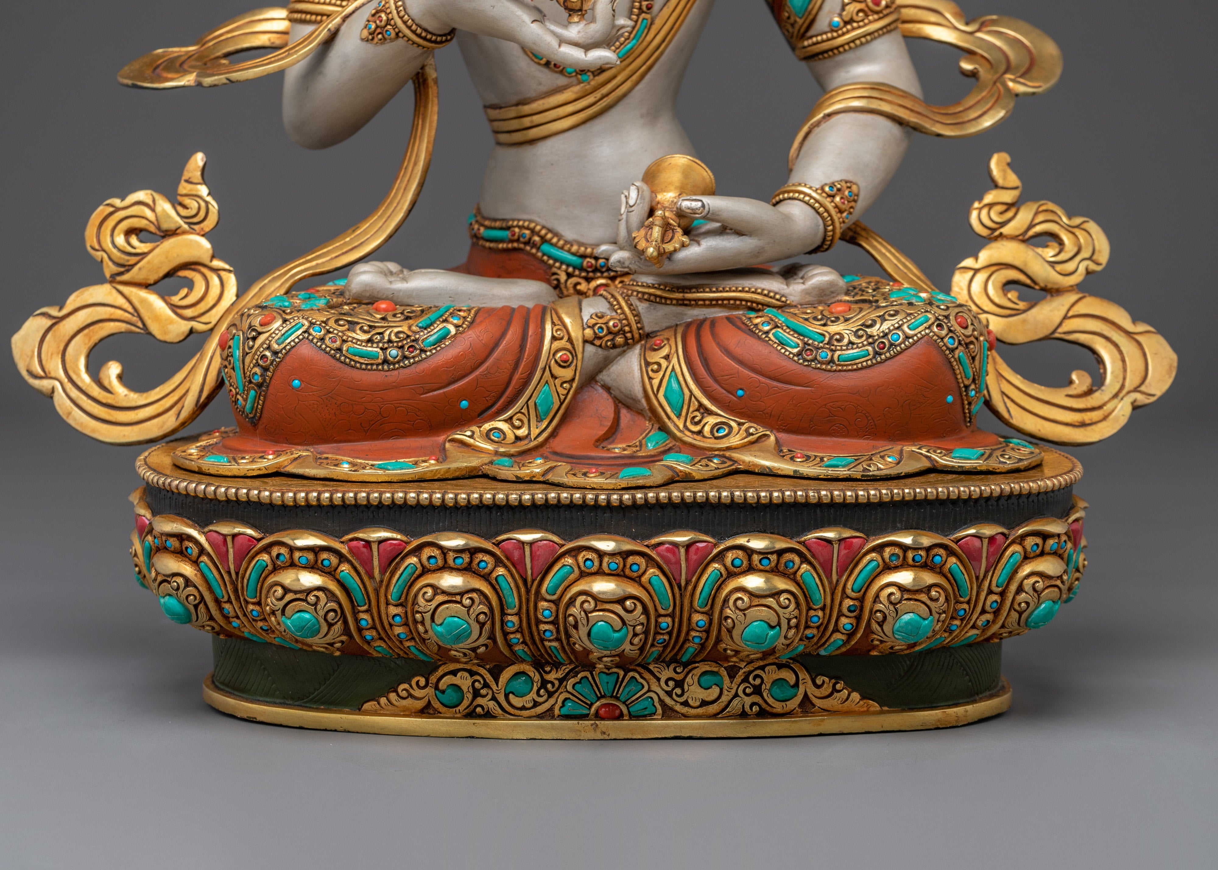 Vajrasattva Gold Statue Symbol of Purification | Spiritual Altar Decor