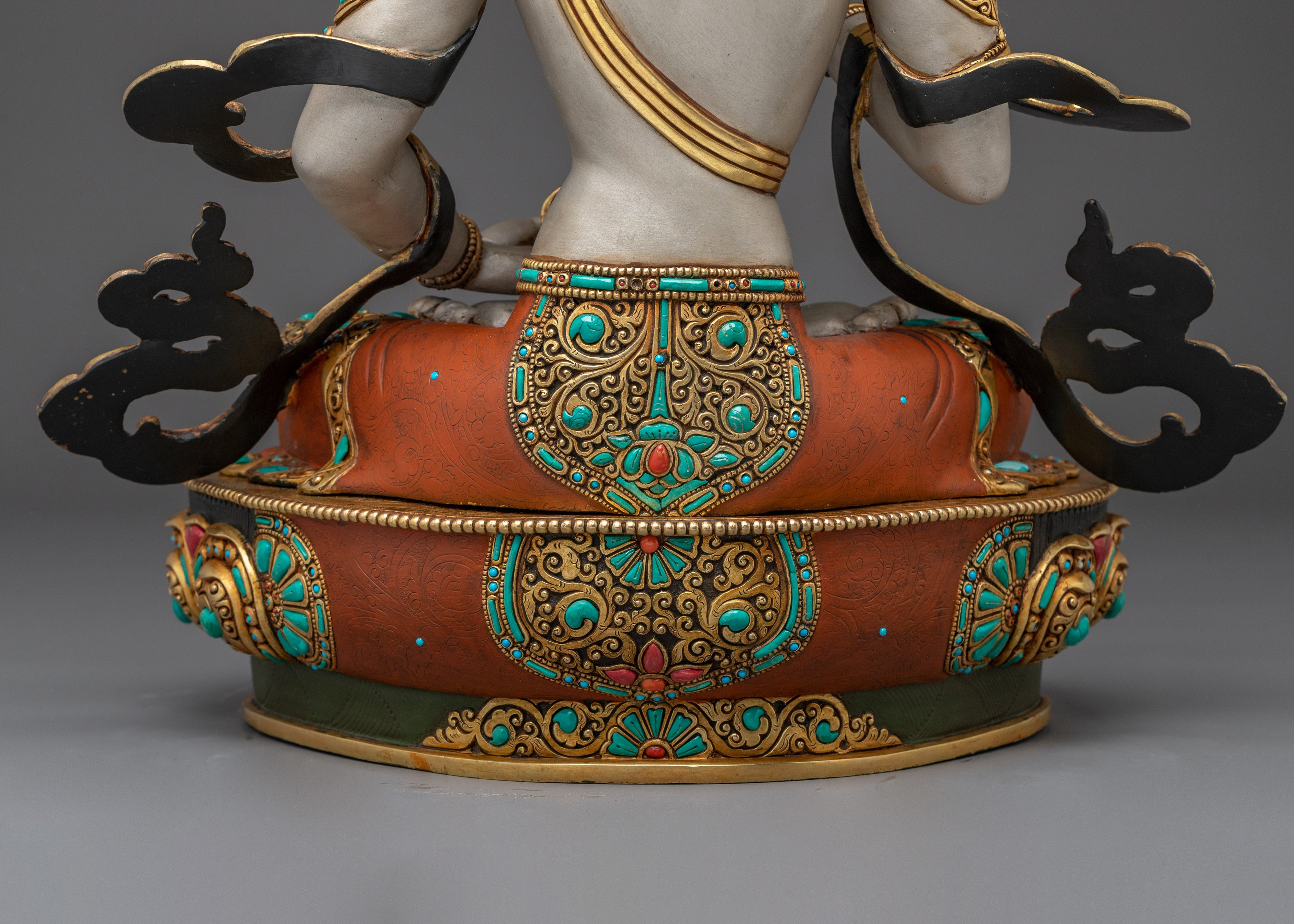 Vajrasattva Gold Statue Symbol of Purification | Spiritual Altar Decor